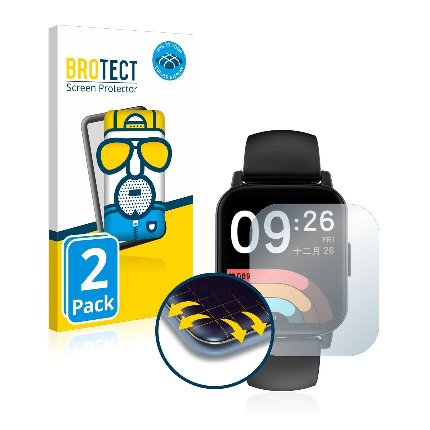 2x BROTECT Flex Matte Full-Cover Displayschutzfolie für Doogee