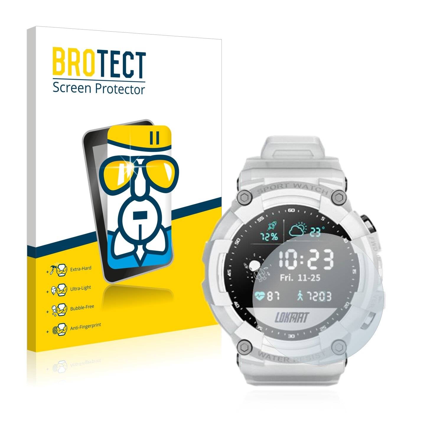 BROTECT AirGlass Schutzglas Folie für Lokmat Attack