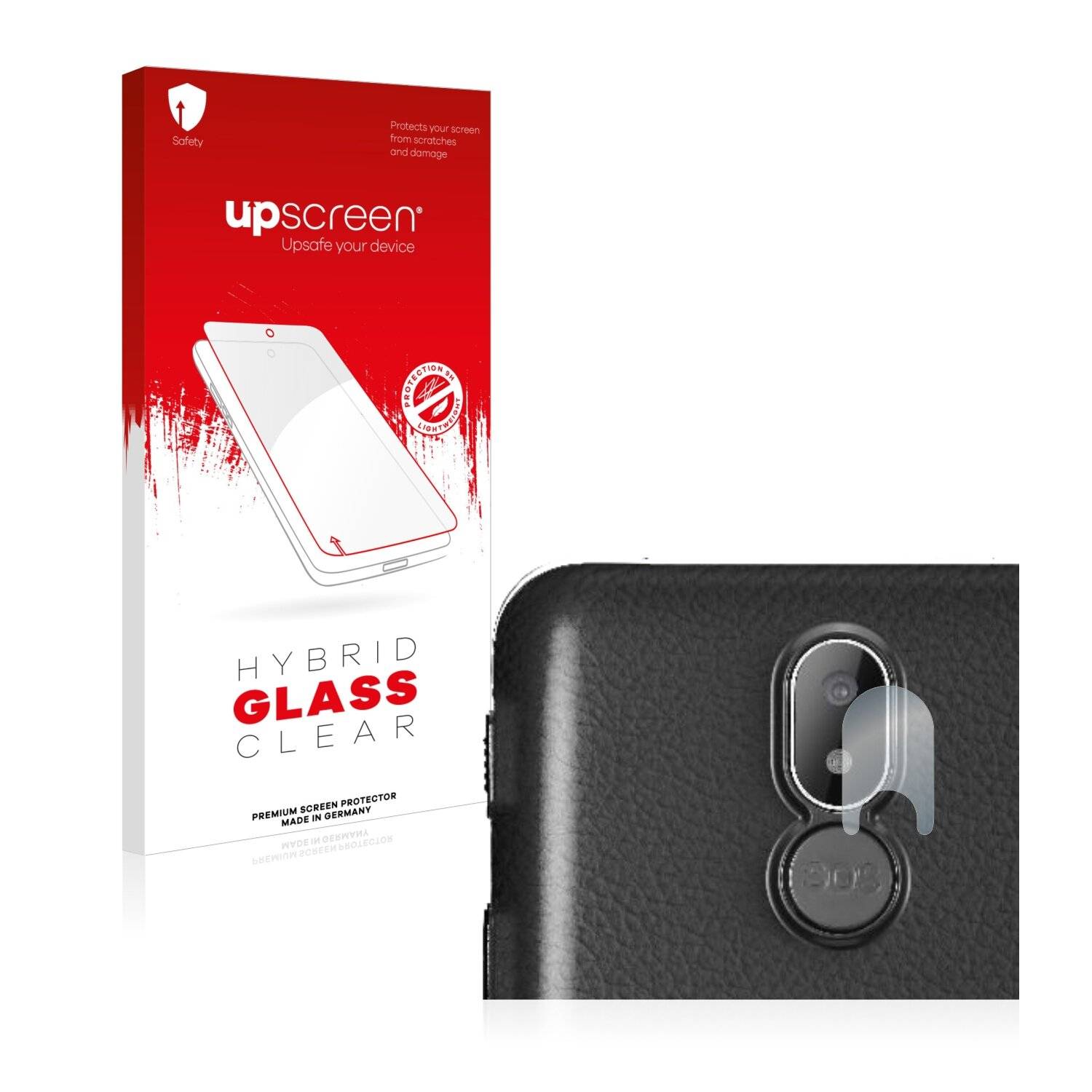 upscreen Hybrid Glass Clear Premium Schutzglas Folie für Brondi Amico S Nero (NUR
