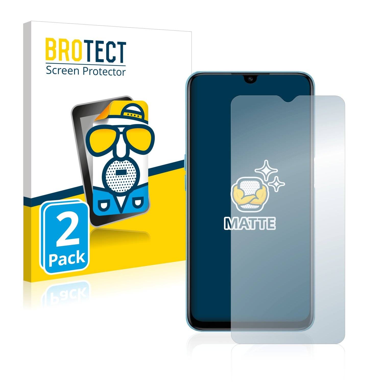 2x BROTECT Matte Displayschutzfolie für Oppo A56 5G - Entspiegelt,