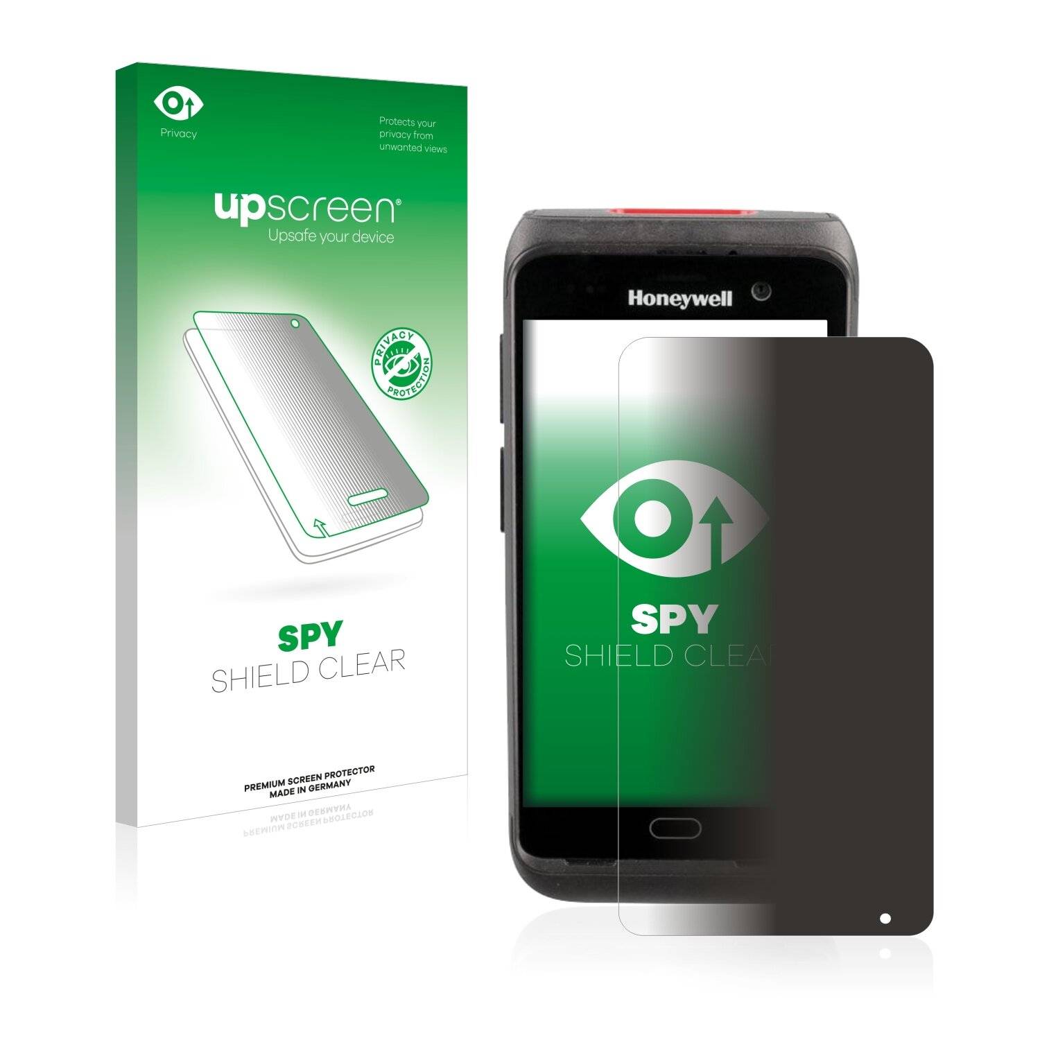 upscreen Spy Shield Clear Premium Blickschutzfolie für Honeywell CT40