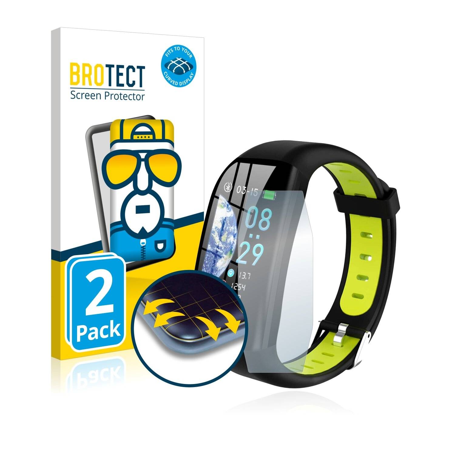2x BROTECT Flex Full-Cover Displayschutzfolie für Tipmant