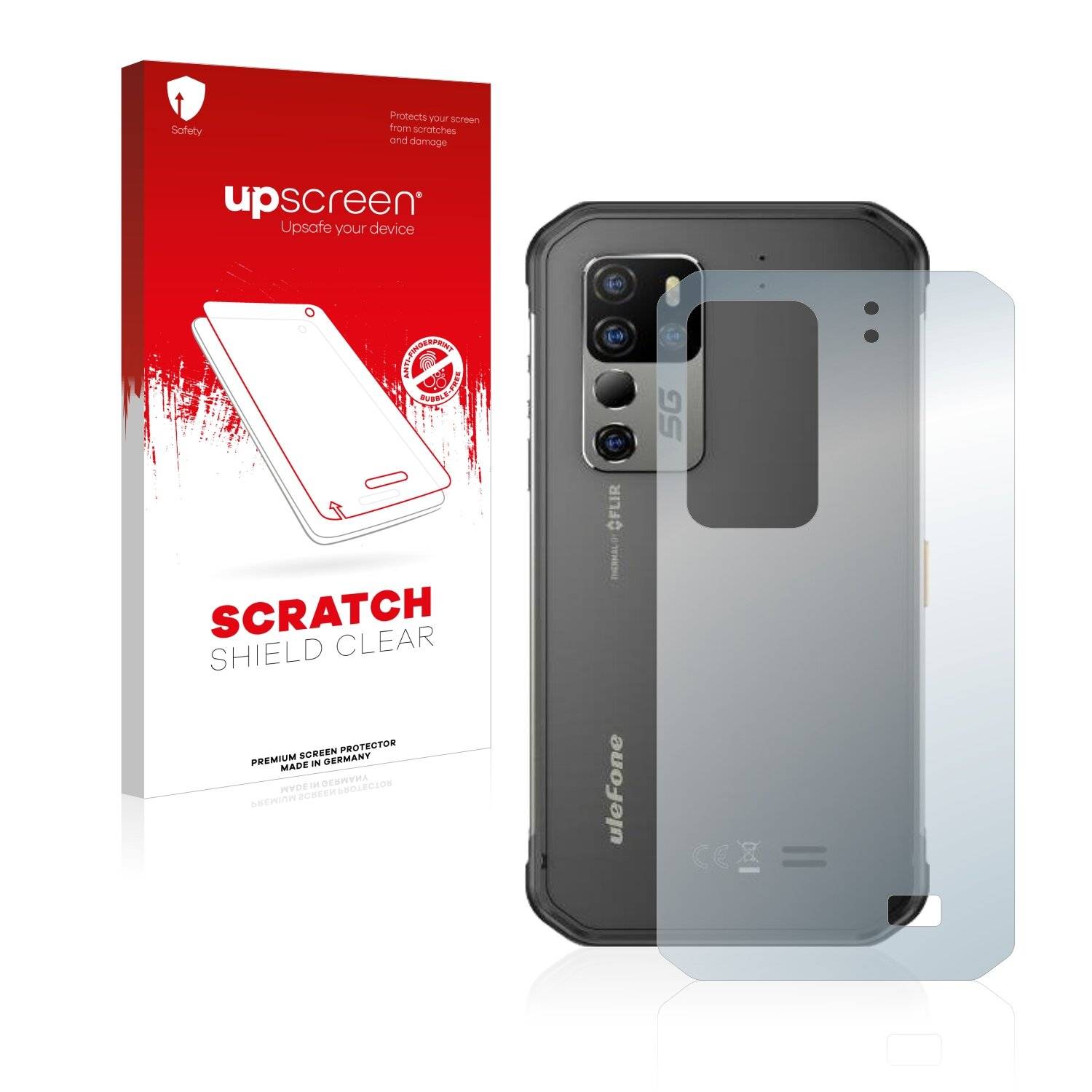 upscreen Scratch Shield Clear Premium Displayschutzfolie für Ulefone Armor 11T 5G