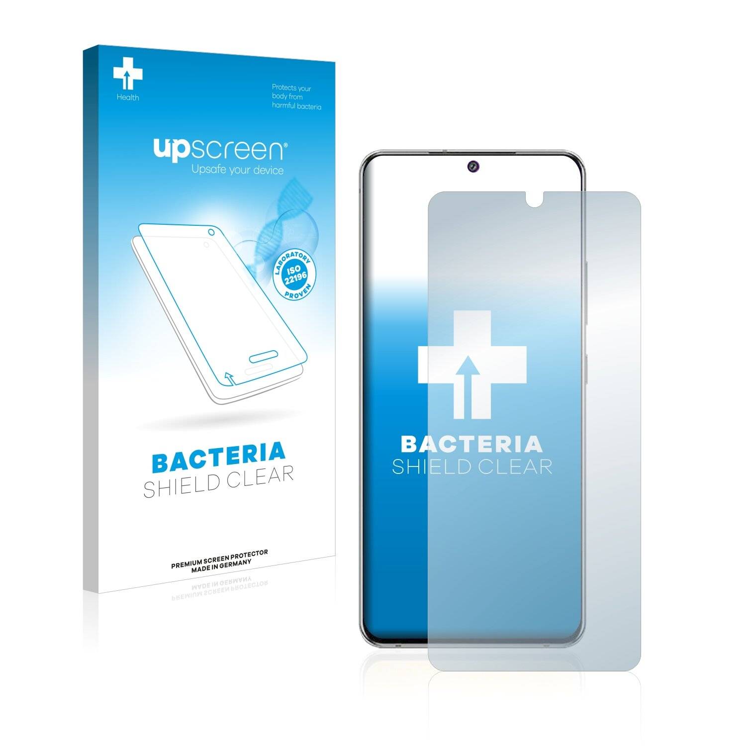 upscreen Bacteria Shield Clear Premium Antibakterielle Displayschutzfolie für Samsung Galaxy