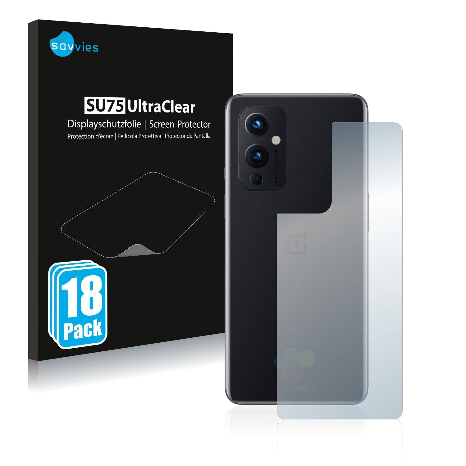 18x Savvies SU75 Displayschutzfolie für OnePlus 9