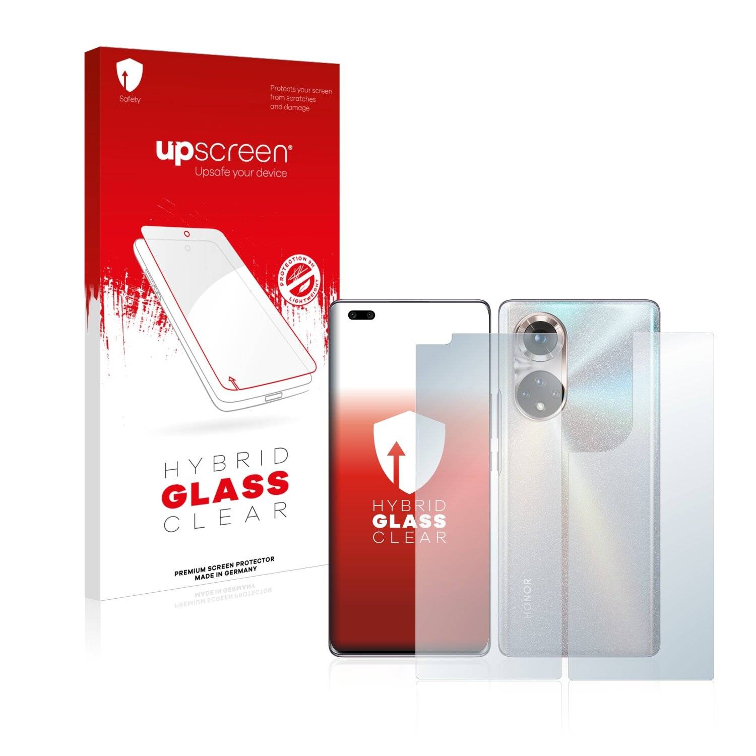 upscreen Hybrid Glass Clear Premium Schutzglas Folie für Honor 50 Pro (Vorder +