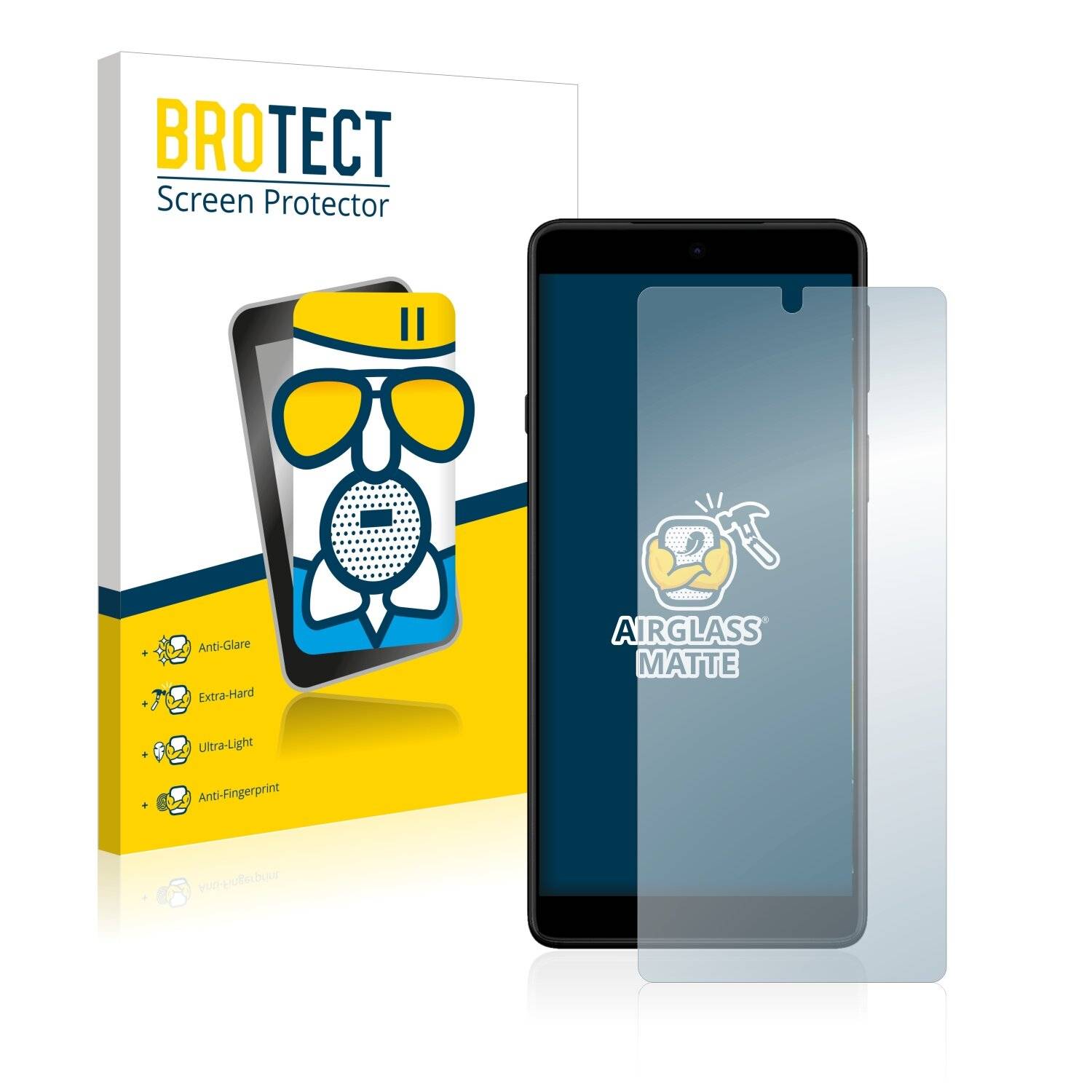 BROTECT AirGlass Matte Schutzglas Folie für Motorola Edge