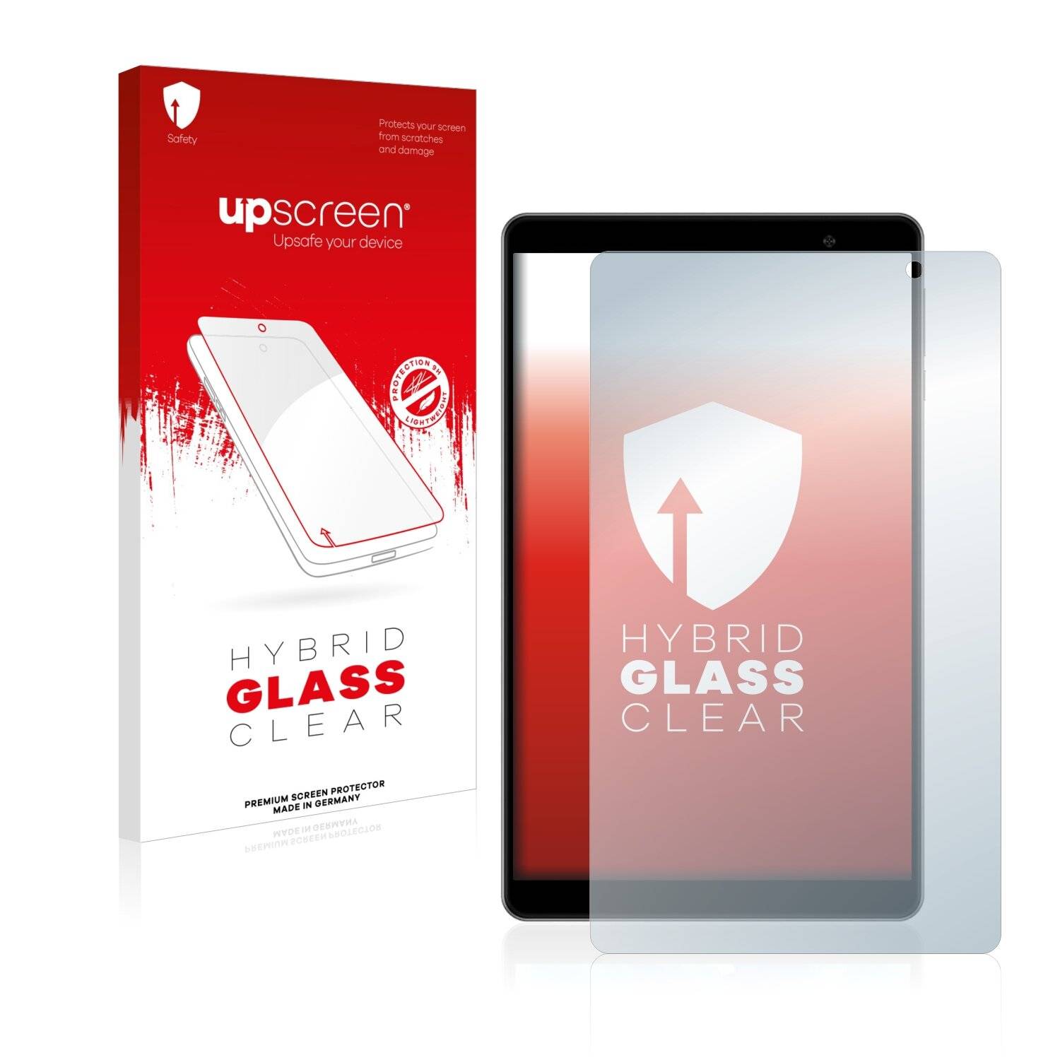 upscreen Hybrid Glass Clear Premium Schutzglas Folie für Teclast