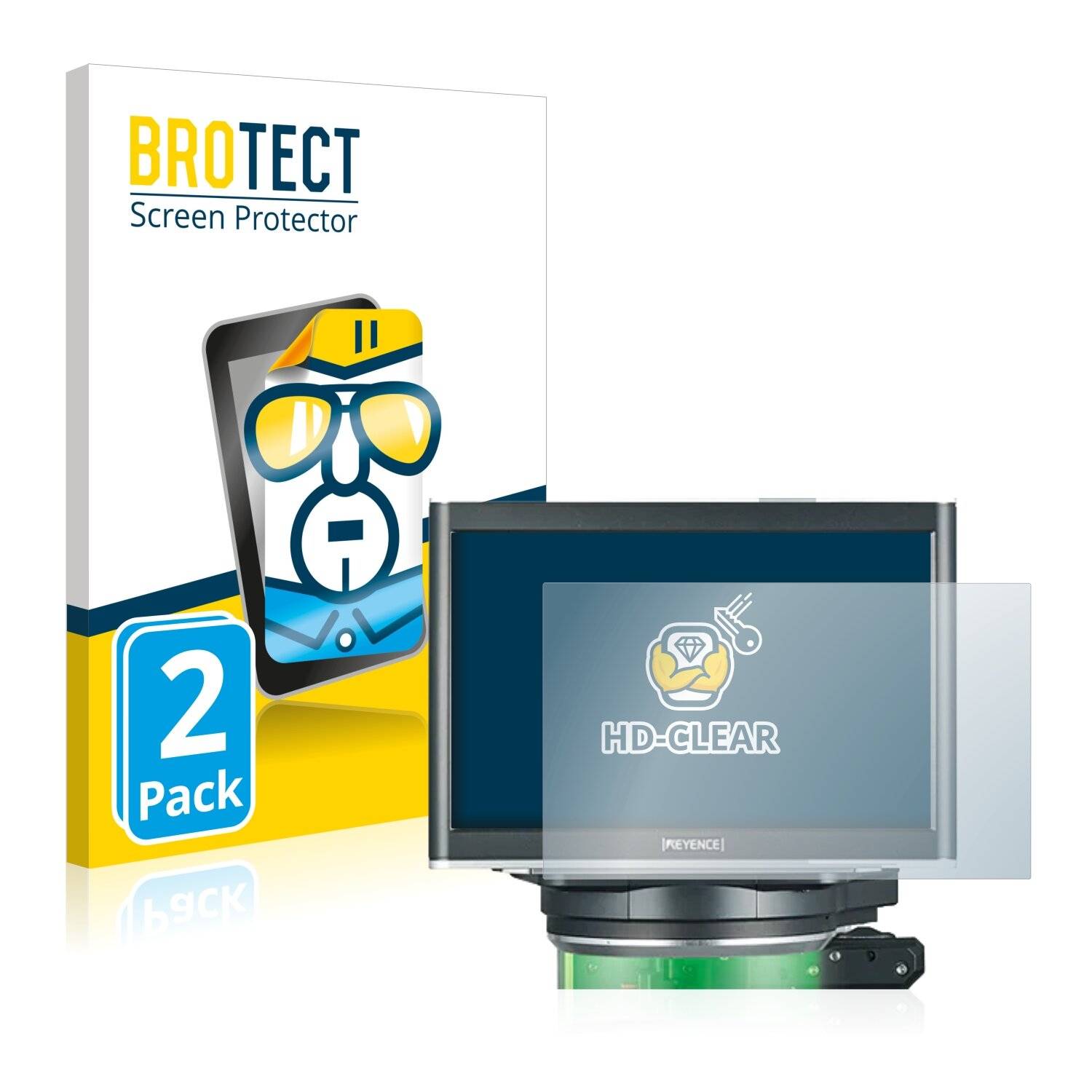 2x BROTECT HD-Clear Displayschutzfolie für Keyence IM-8030