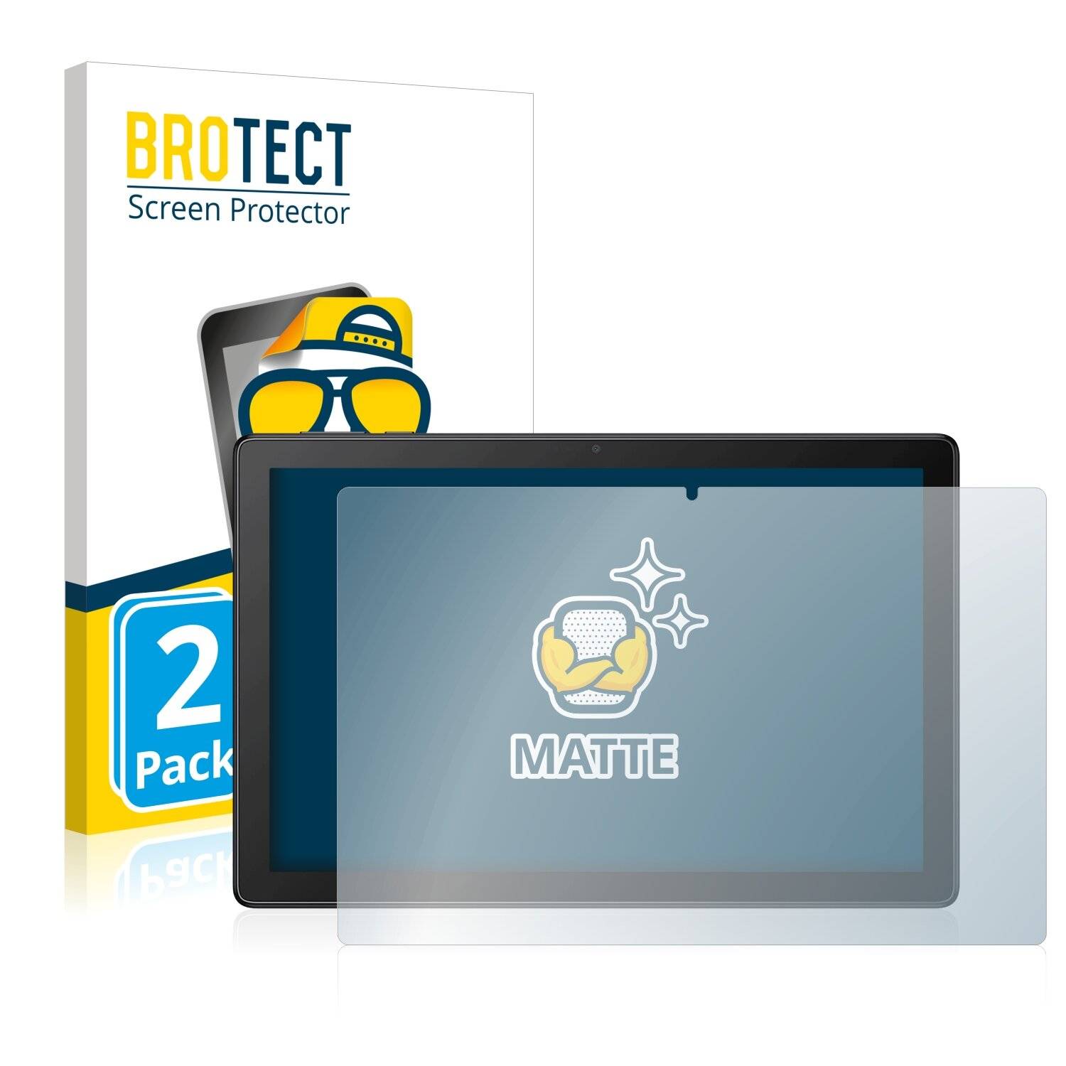 2x BROTECT Matte Displayschutzfolie für Alcatel 3T 10 4G 2021 - Entspiegelt,