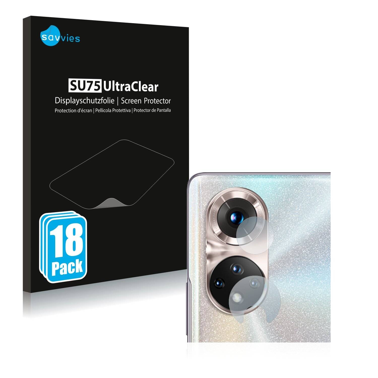 18x Savvies SU75 Displayschutzfolie für Honor 50 Pro (NUR