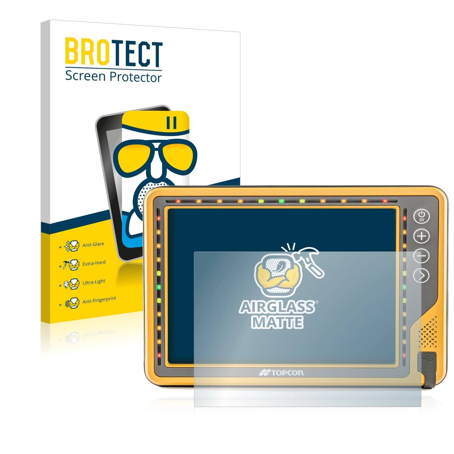 BROTECT AirGlass Matte Schutzglas Folie für Topcon