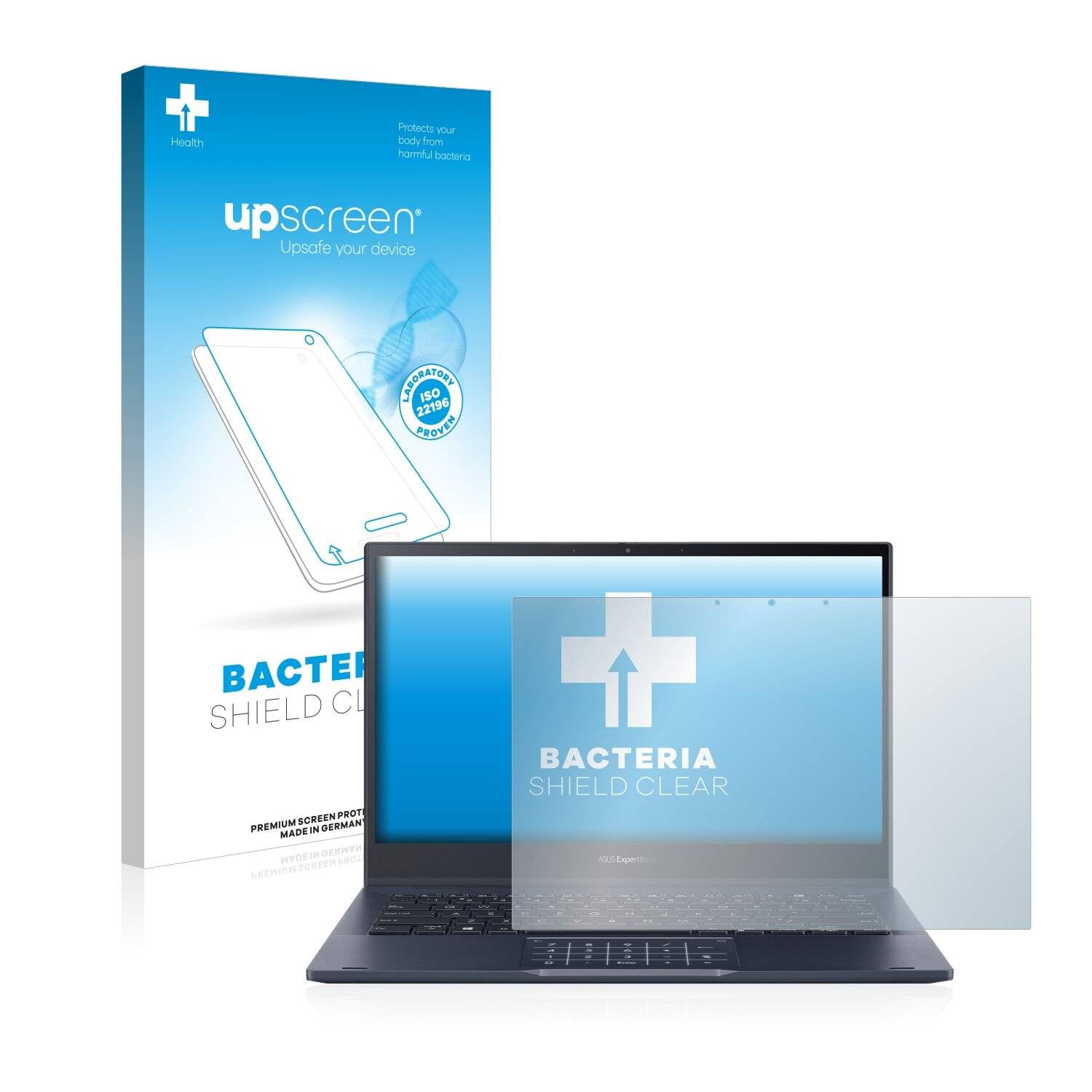 upscreen Bacteria Shield Clear Premium Antibakterielle Displayschutzfolie für Asus