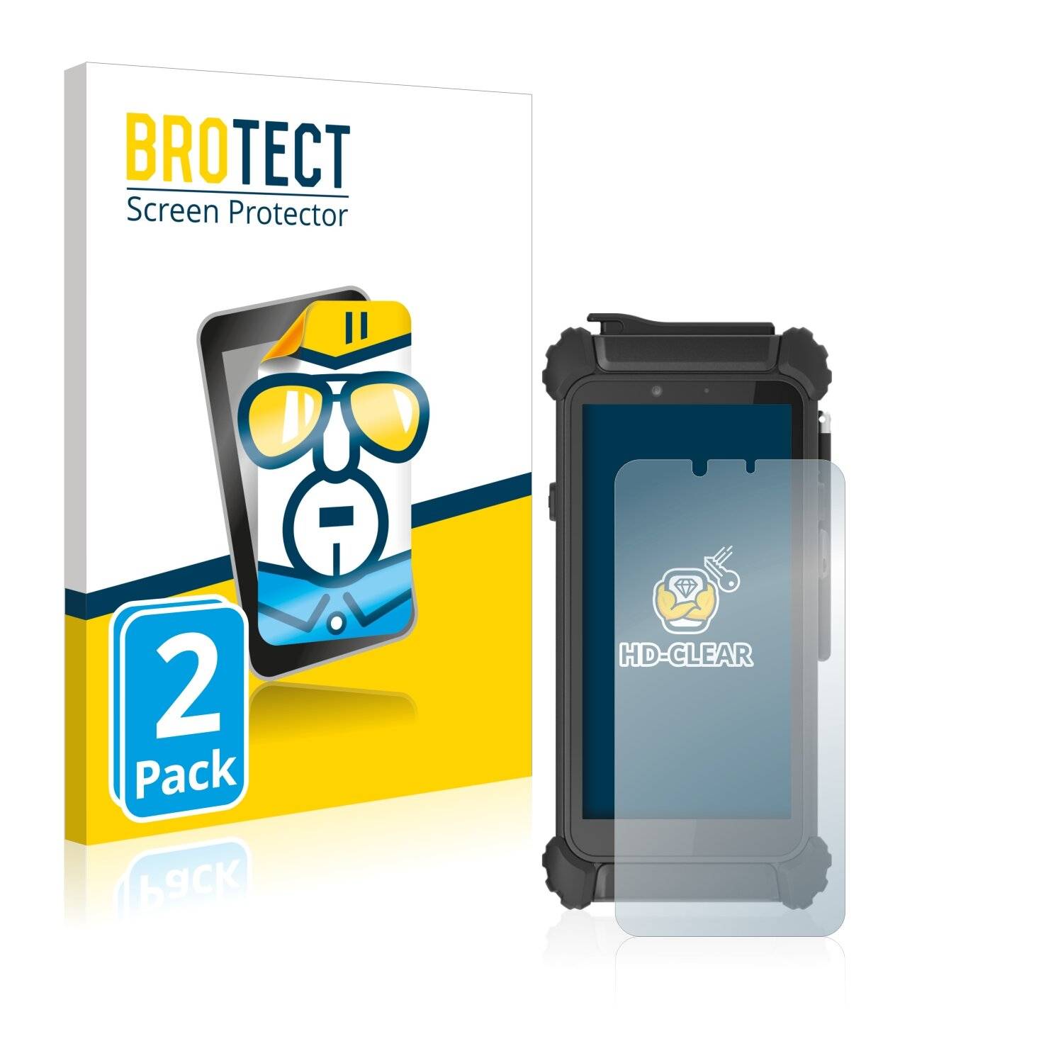 2x BROTECT HD-Clear Displayschutzfolie für DT Research