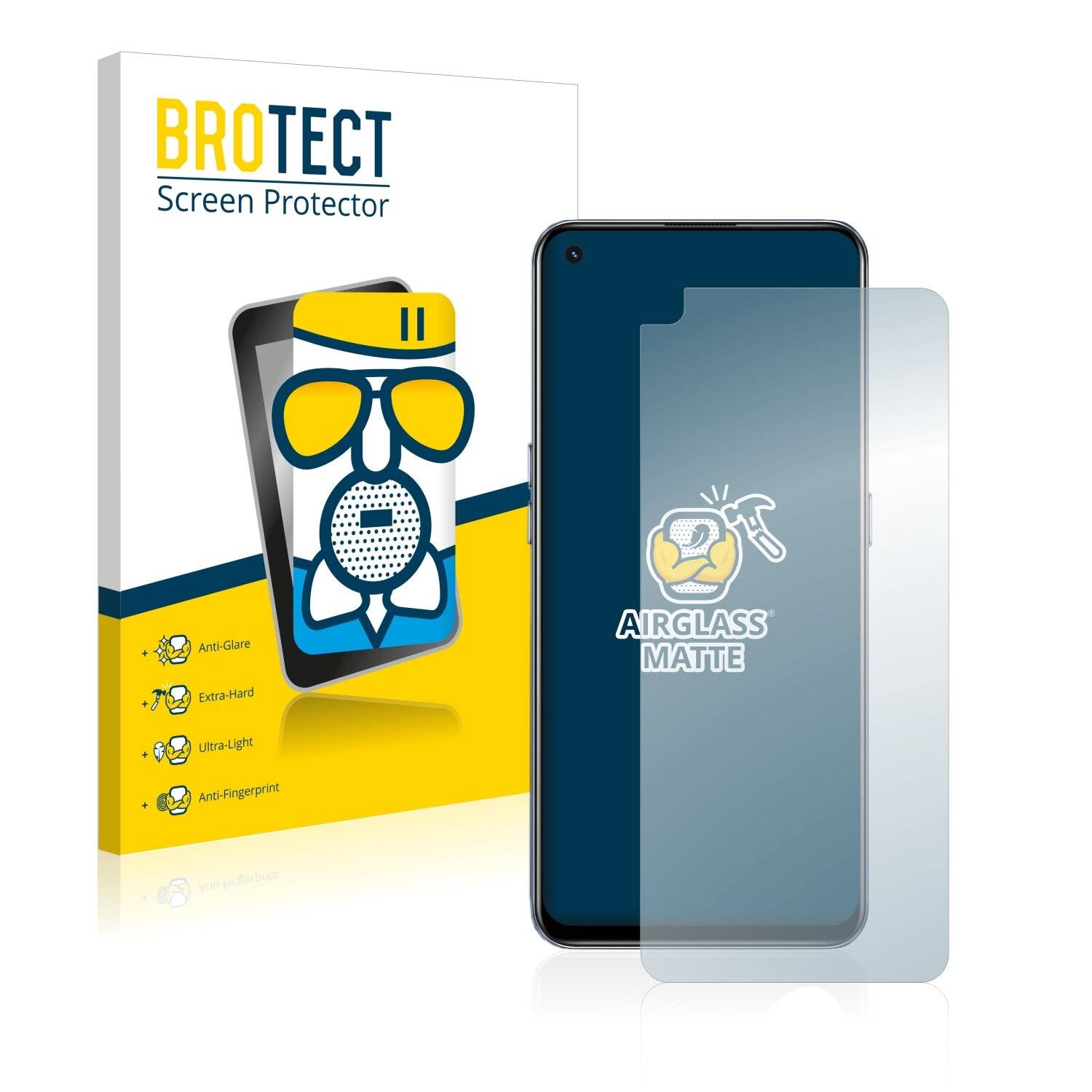 BROTECT AirGlass Matte Schutzglas Folie für Realme GT Neo