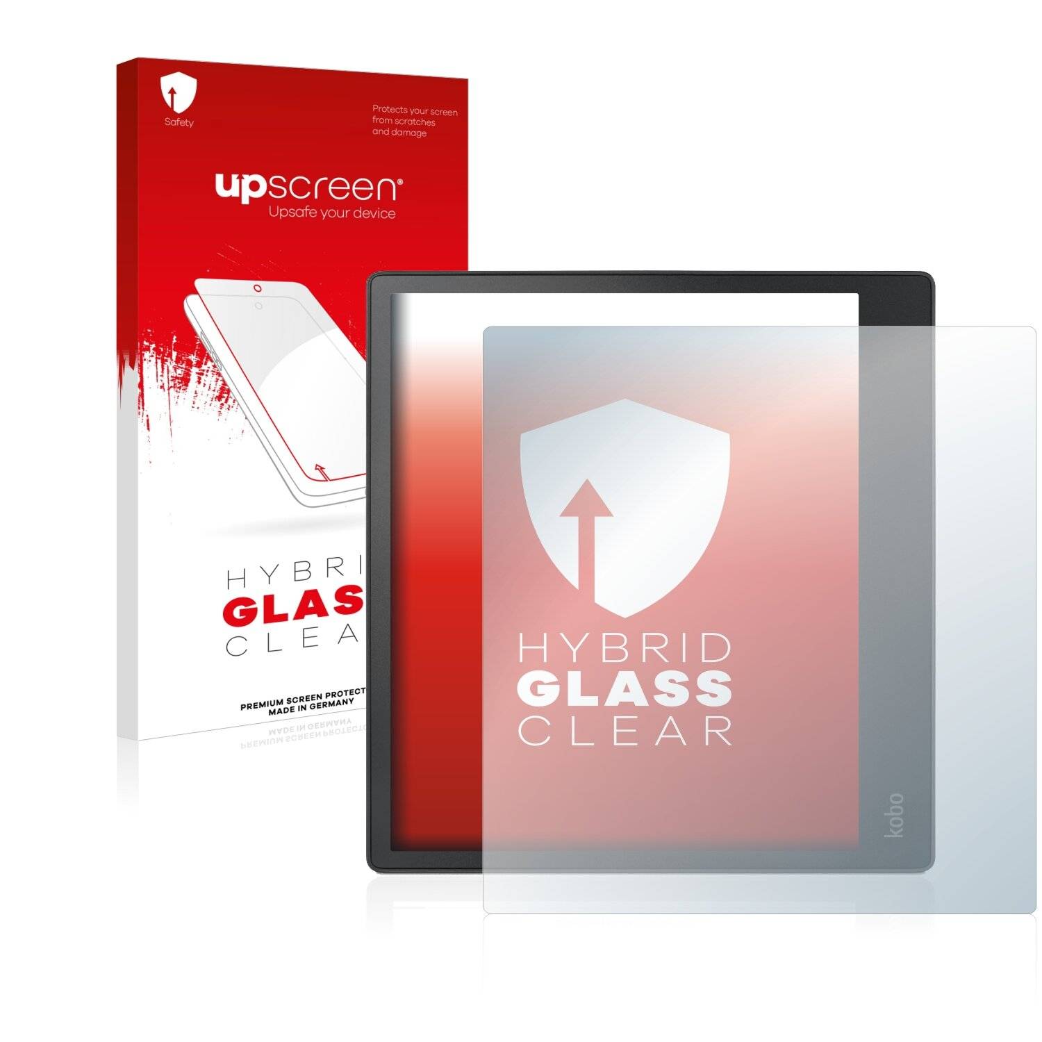 upscreen Hybrid Glass Clear Premium Schutzglas Folie für Kobo
