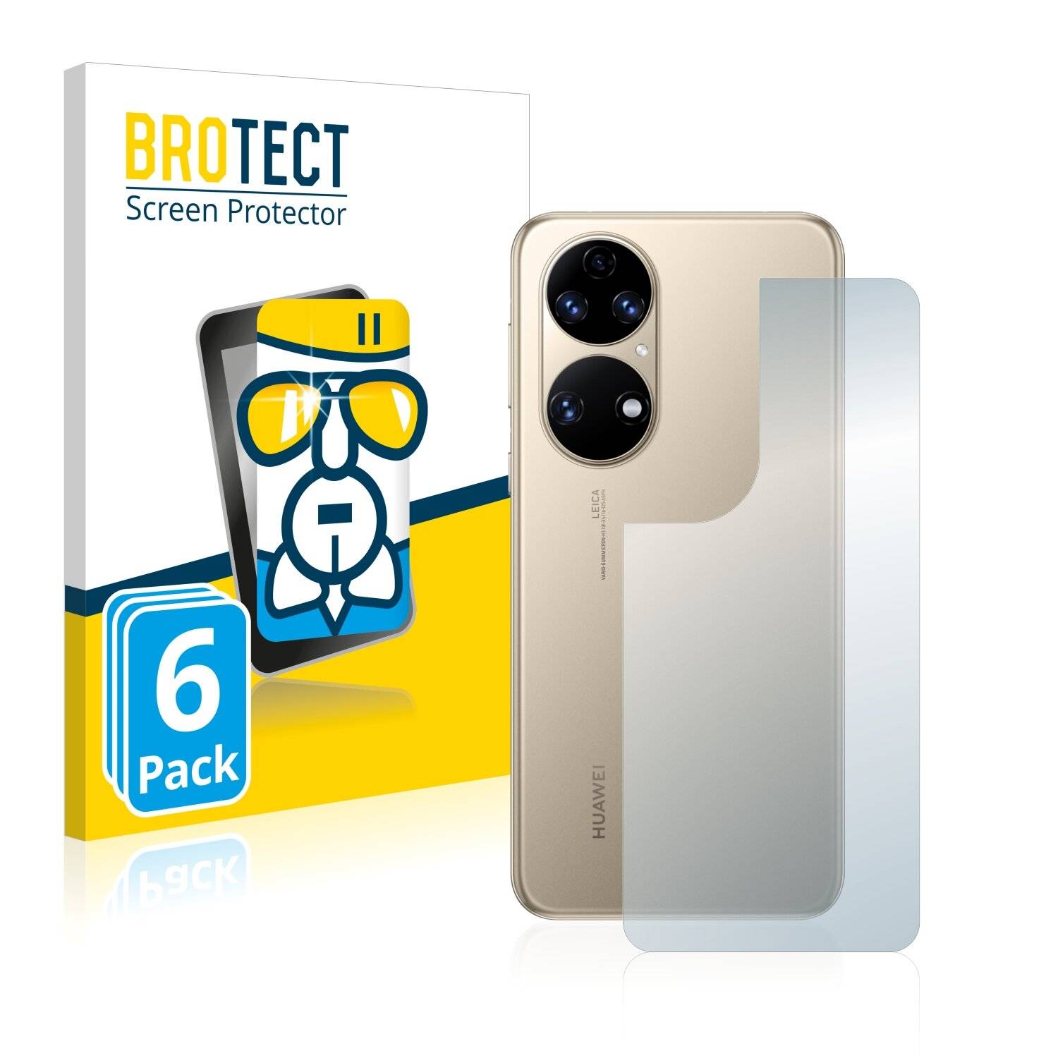 6x BROTECT AirGlass Schutzglas Folie für Huawei P50