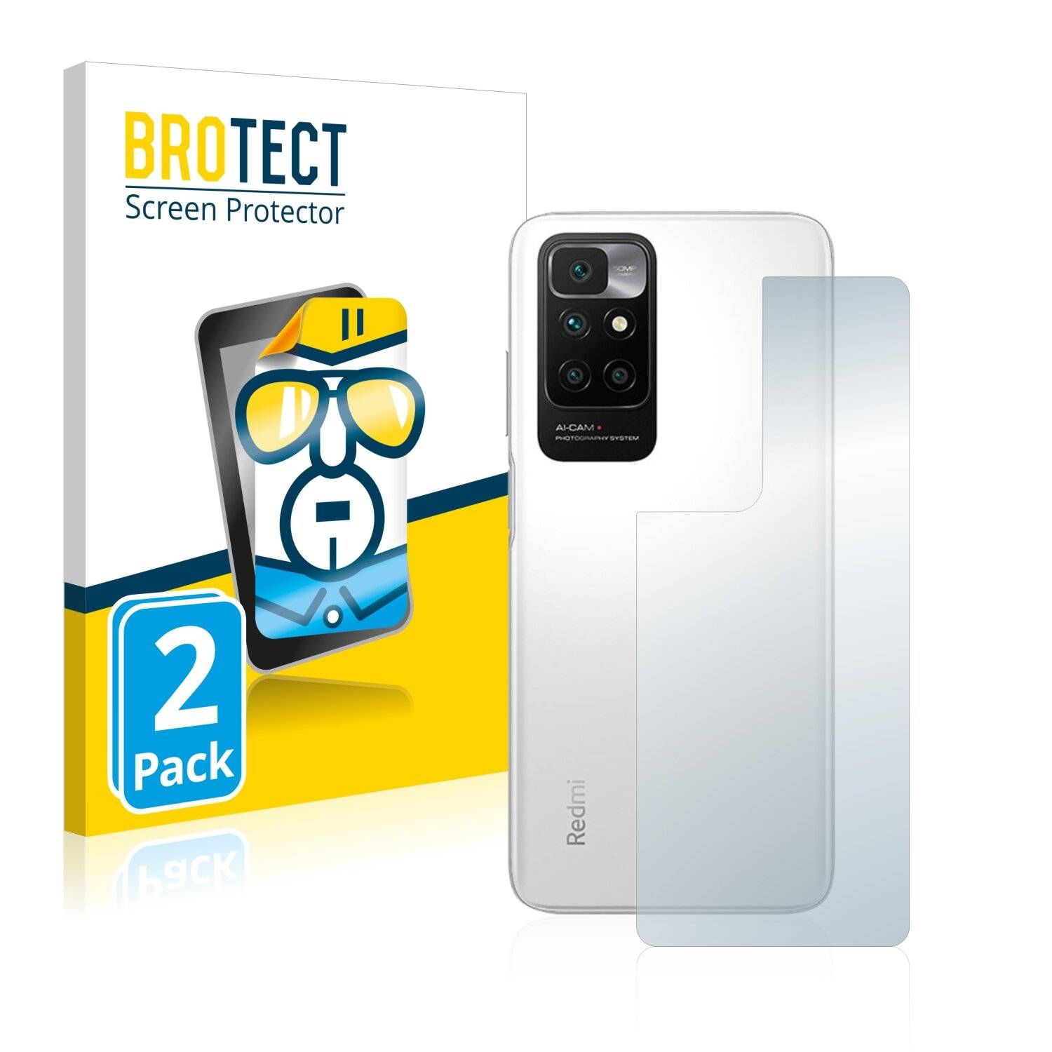 2x BROTECT HD-Clear Displayschutzfolie für Xiaomi Redmi 10
