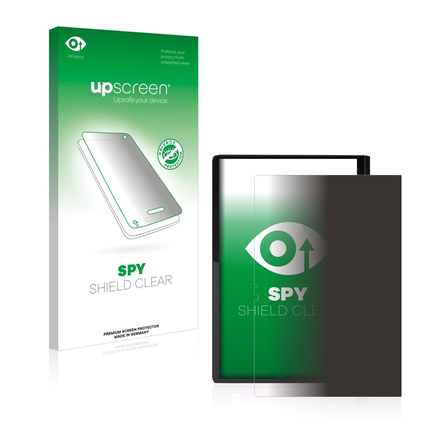 upscreen Spy Shield Clear Premium Blickschutzfolie für Lenovo Yoga Tab 13