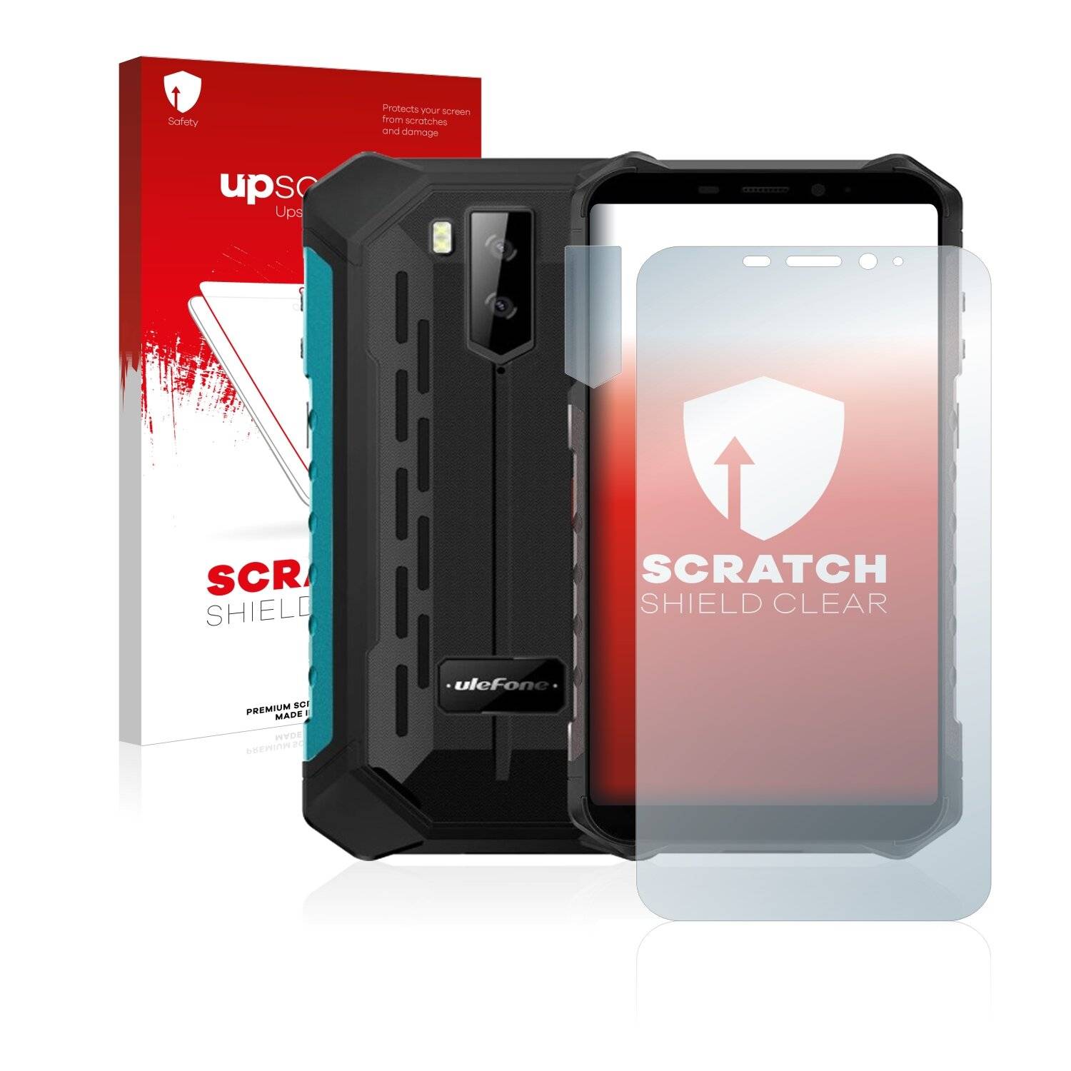 upscreen Scratch Shield Clear Premium Displayschutzfolie für Ulefone Armor X9 Pro
