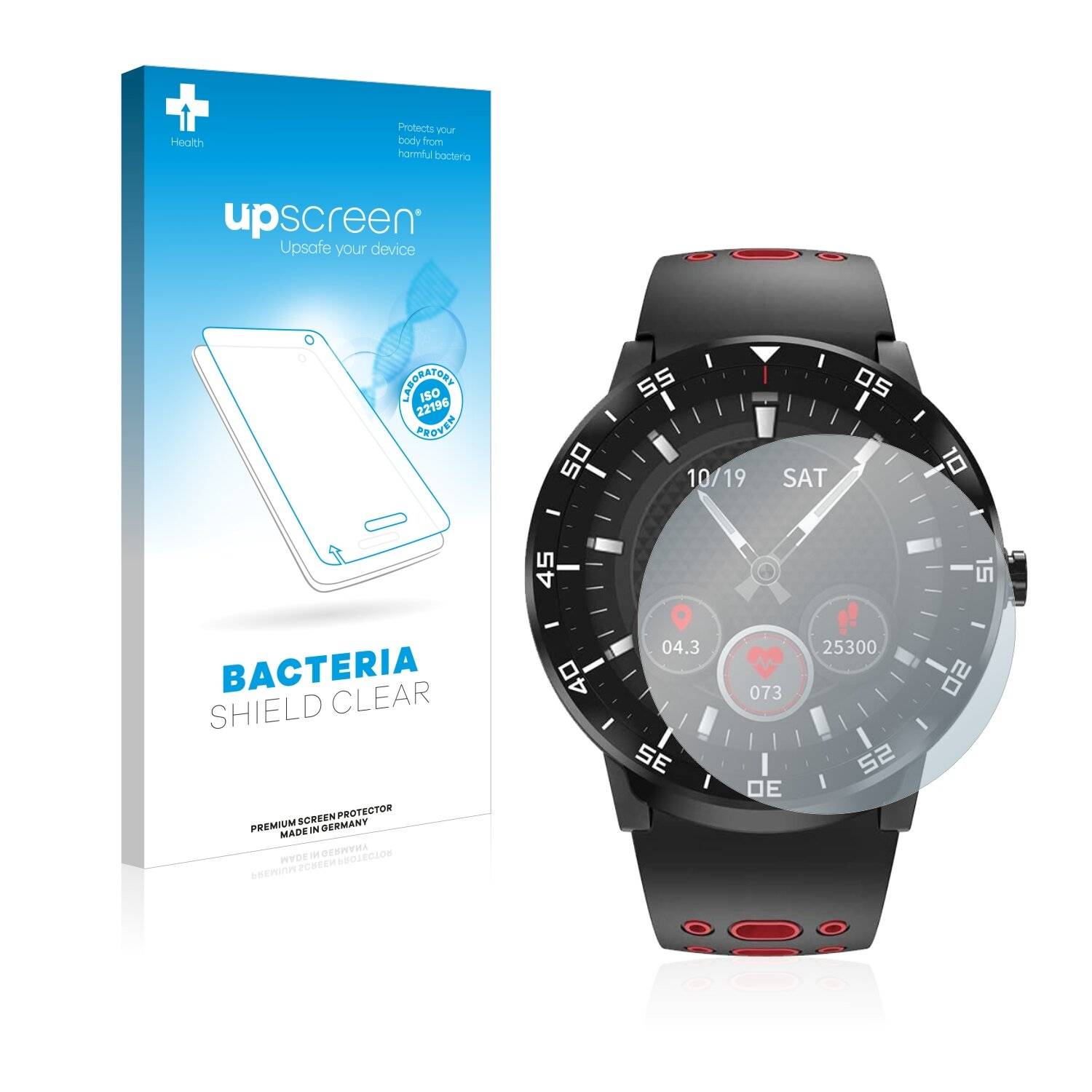 upscreen Bacteria Shield Clear Premium Antibakterielle Displayschutzfolie für HopoFit