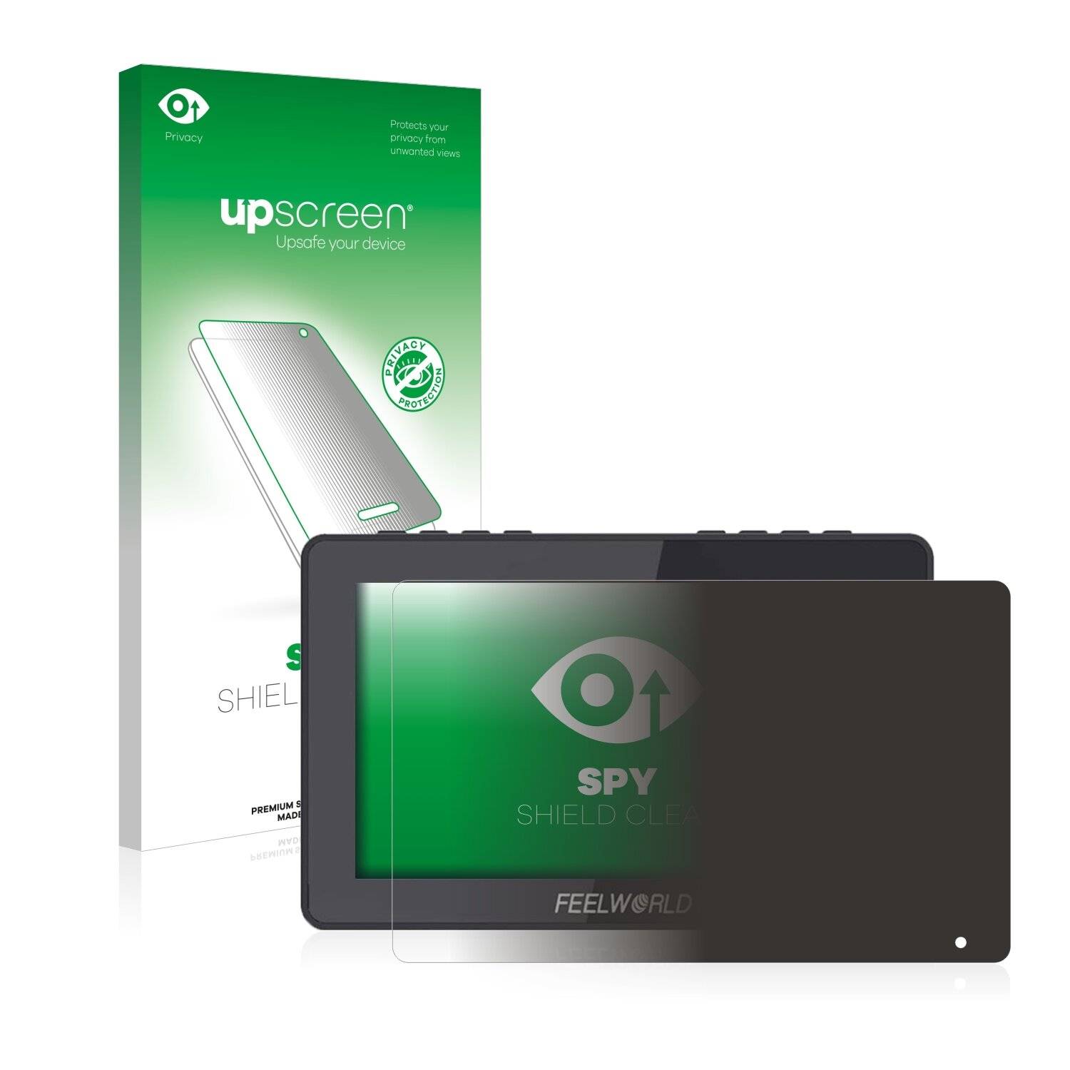 upscreen Spy Shield Clear Premium Blickschutzfolie für Feelworld F5 PRO V2