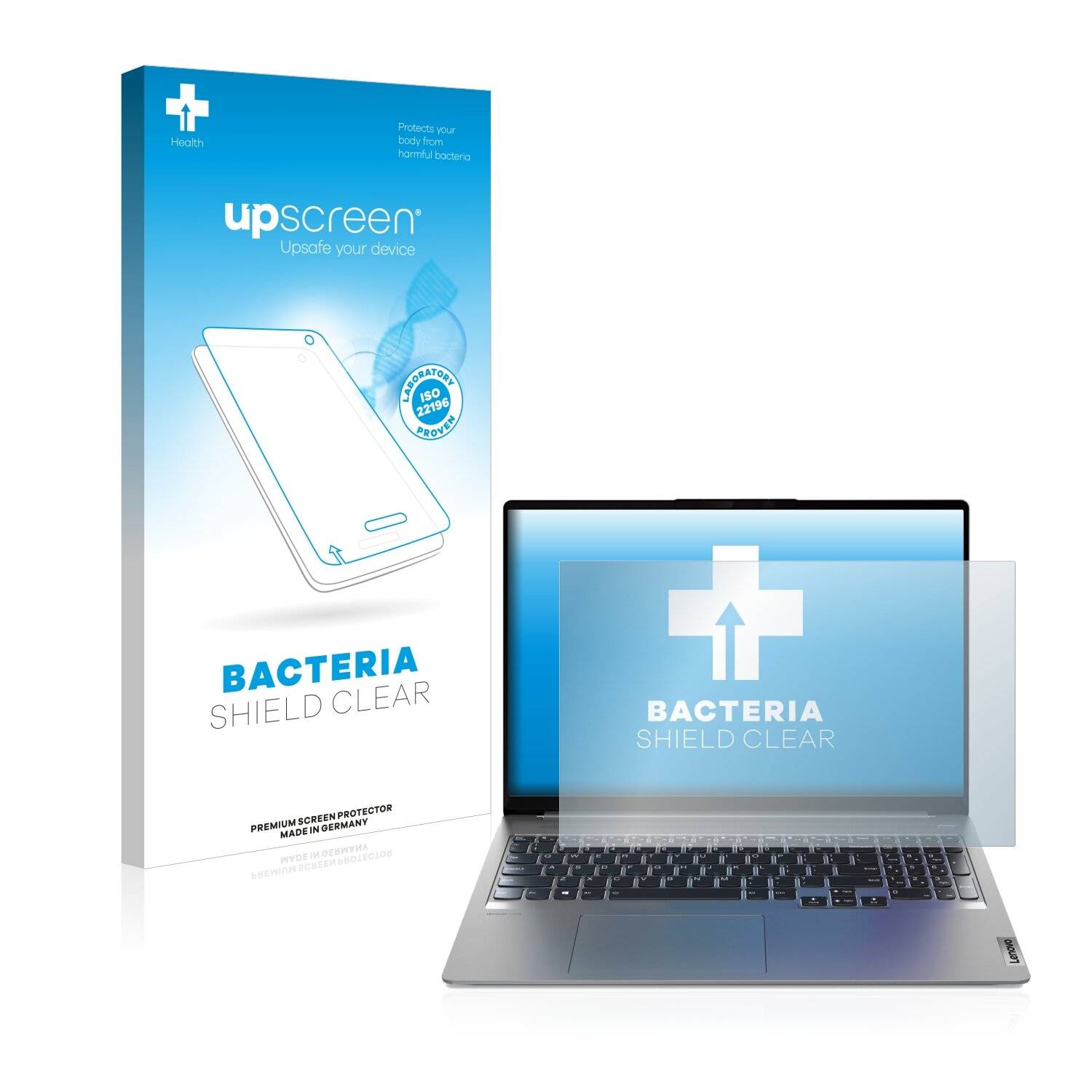 upscreen Bacteria Shield Clear Premium Antibakterielle Displayschutzfolie für Lenovo IdeaPad