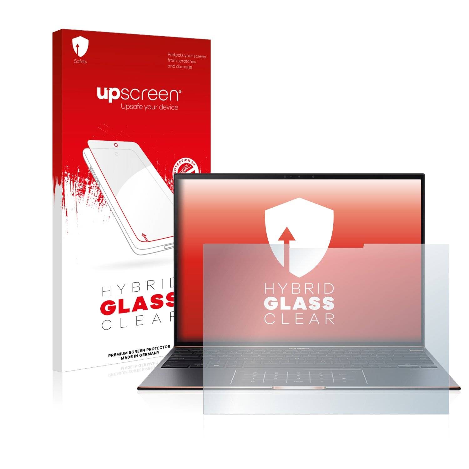 upscreen Hybrid Glass Clear Premium Schutzglas Folie für Samsung Galaxy A72 5G (NUR