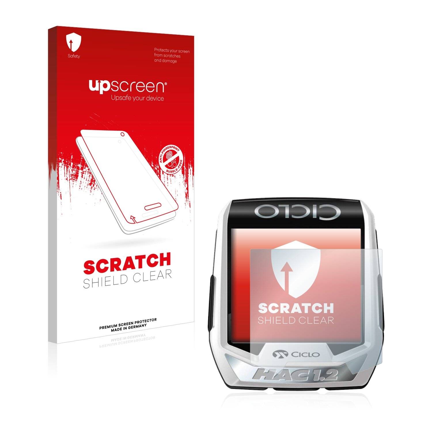 upscreen Scratch Shield Clear Premium Displayschutzfolie für Ciclo HAC 1.2