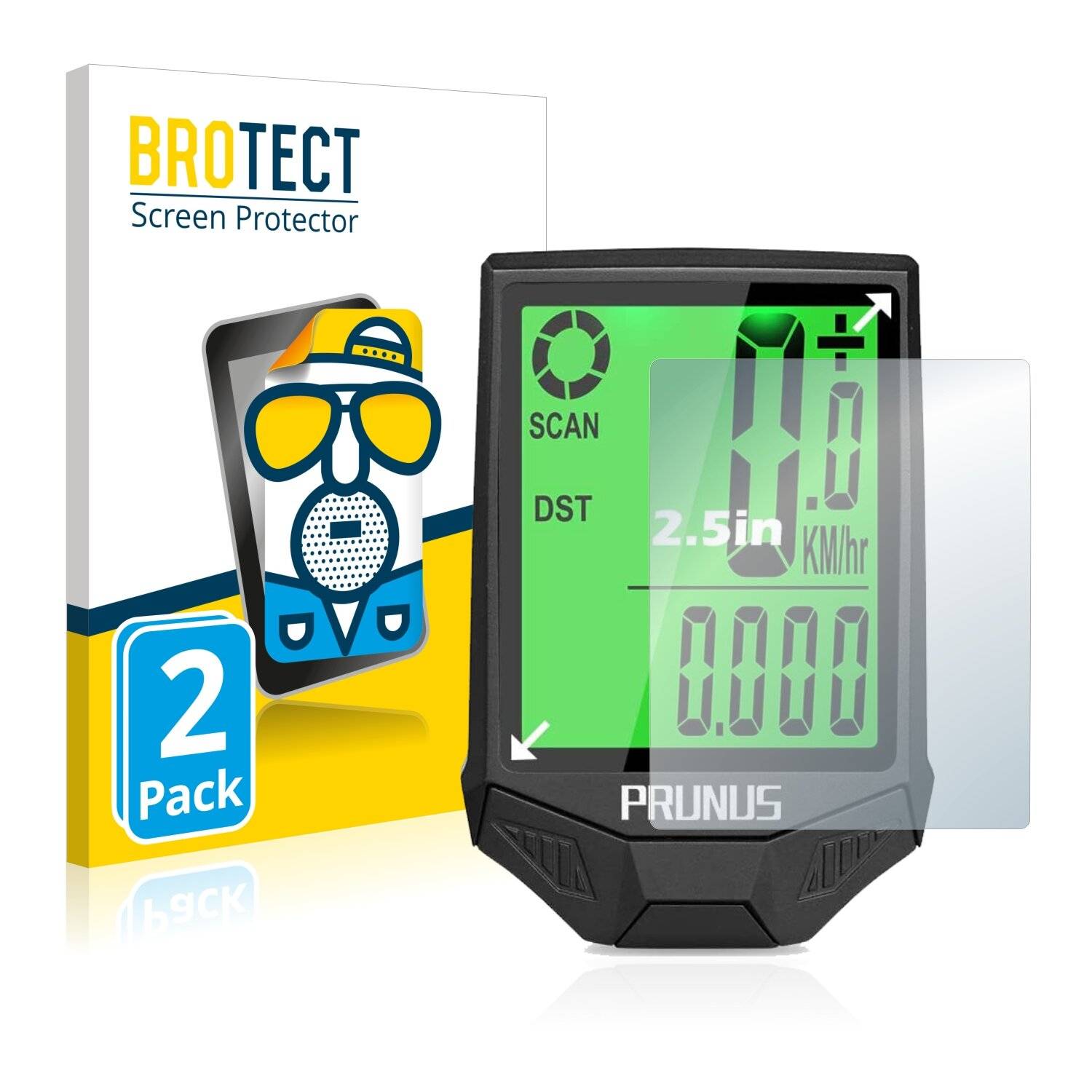 2x BROTECT Matte Displayschutzfolie für Prunus Bike Computer - Entspiegelt,