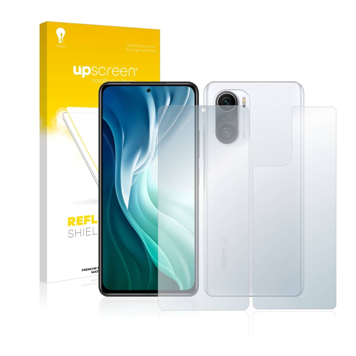 upscreen Reflection Shield Matte Premium Displayschutzfolie für Xiaomi Redmi K40 Pro Plus