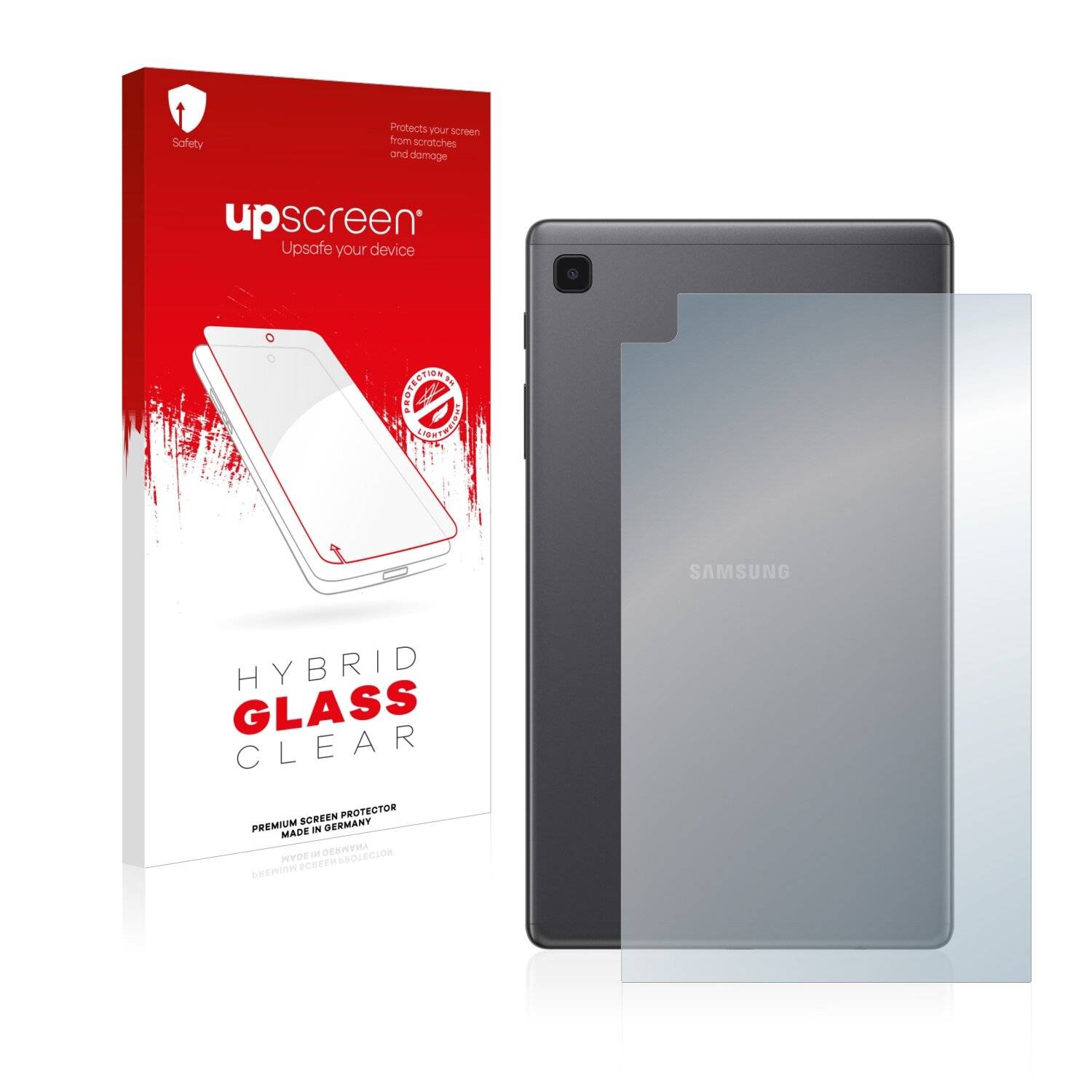 upscreen Hybrid Glass Clear Premium Schutzglas Folie für Samsung Galaxy Tab A7 Lite LTE 2021