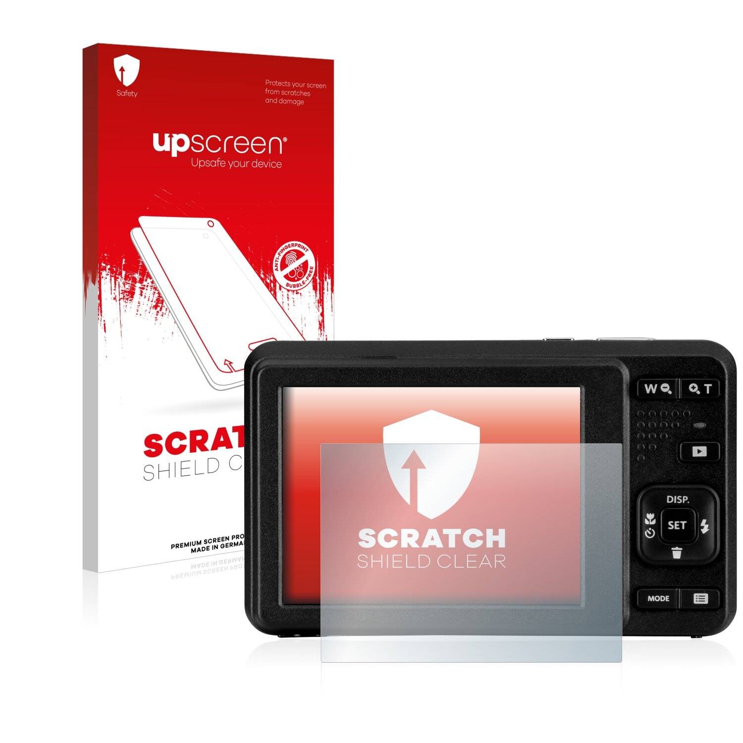 upscreen Scratch Shield Clear Premium Displayschutzfolie für Kodak Pixpro