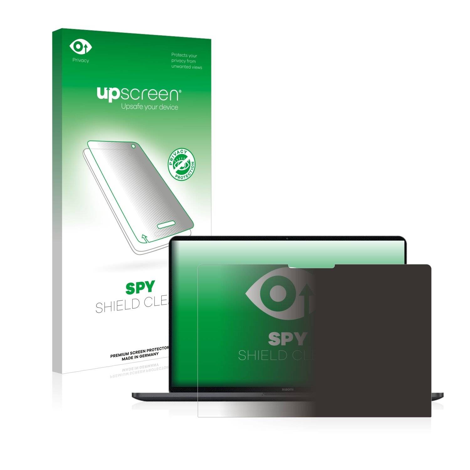 upscreen Spy Shield Clear Premium Blickschutzfolie für Xiaomi Mi Notebook Pro X