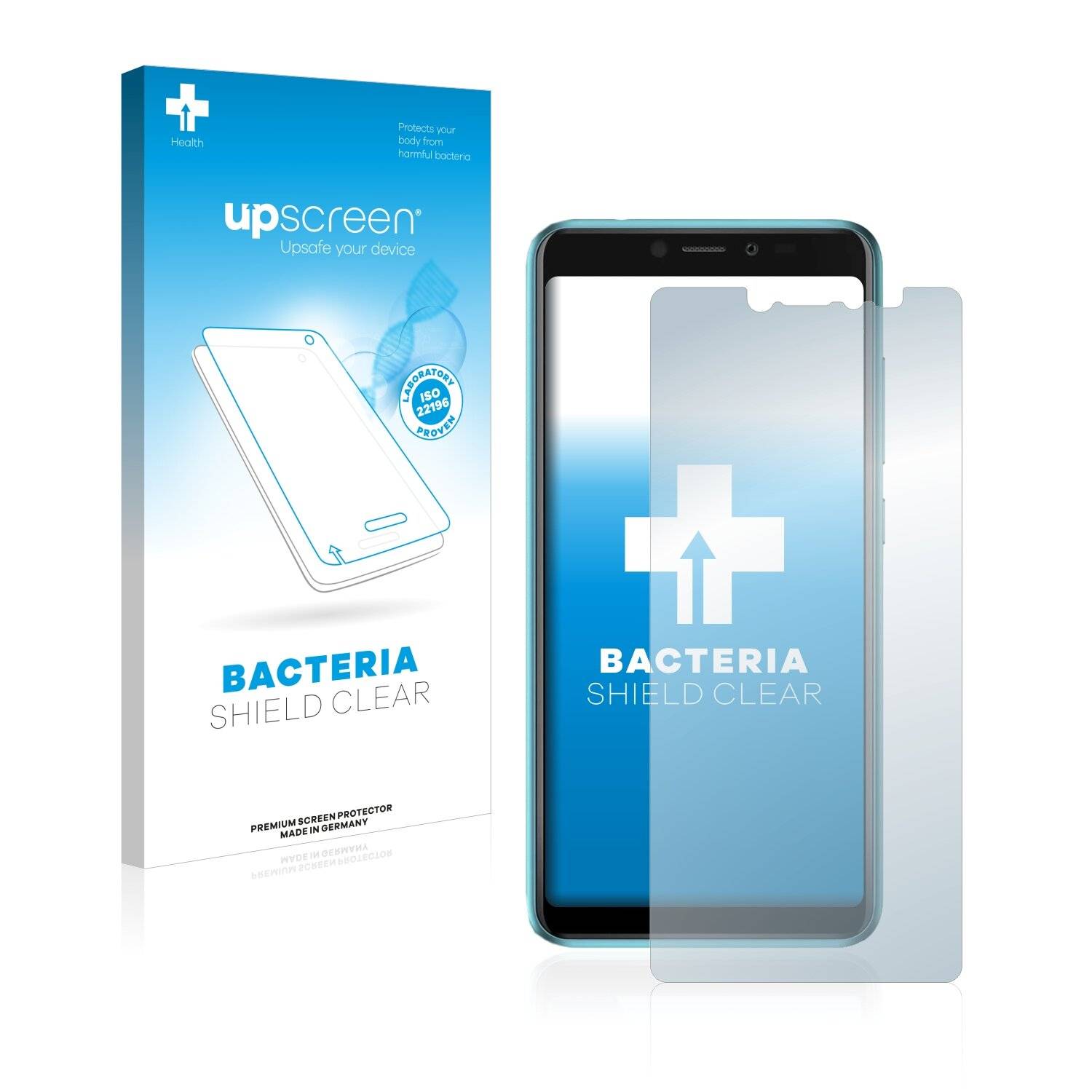 upscreen Bacteria Shield Clear Premium Antibakterielle Displayschutzfolie für Wiko