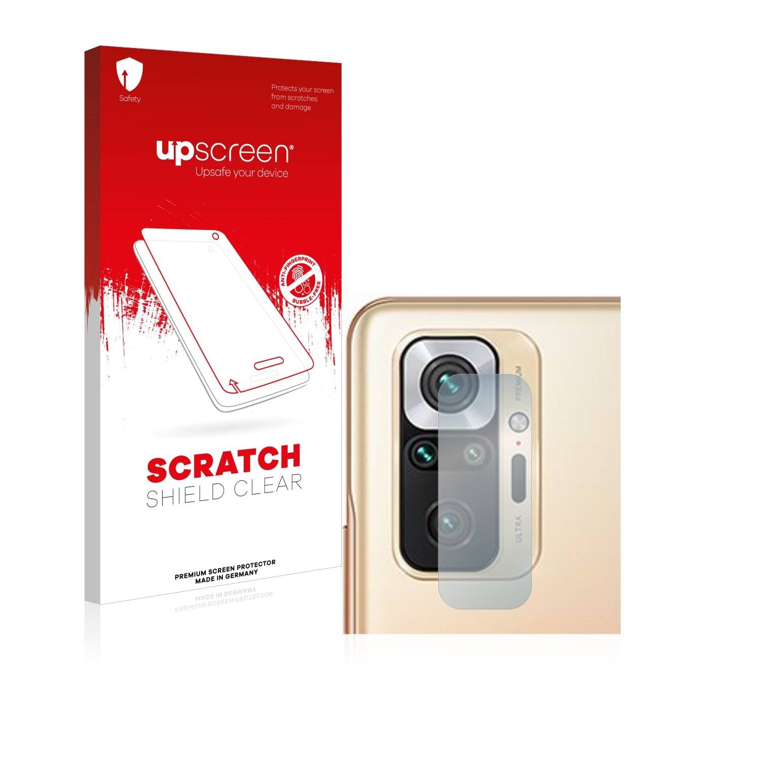 upscreen Scratch Shield Clear Premium Displayschutzfolie für Xiaomi Redmi Note 10 Pro Max