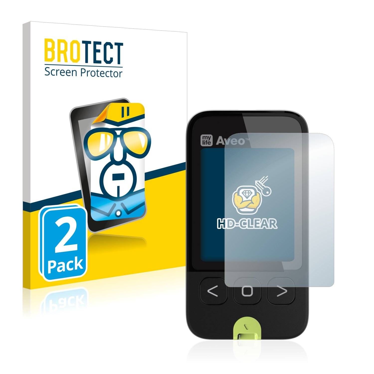 2x BROTECT HD-Clear Displayschutzfolie für Mylife
