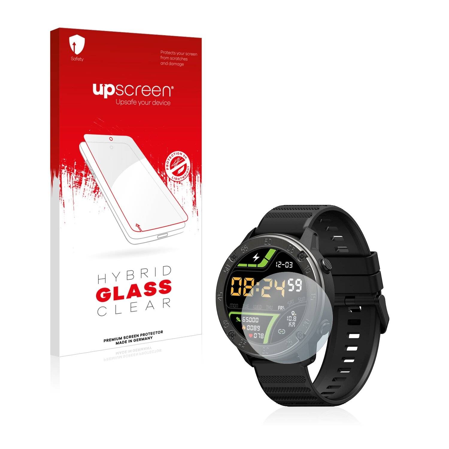 upscreen Hybrid Glass Clear Premium Schutzglas Folie für Iowodo