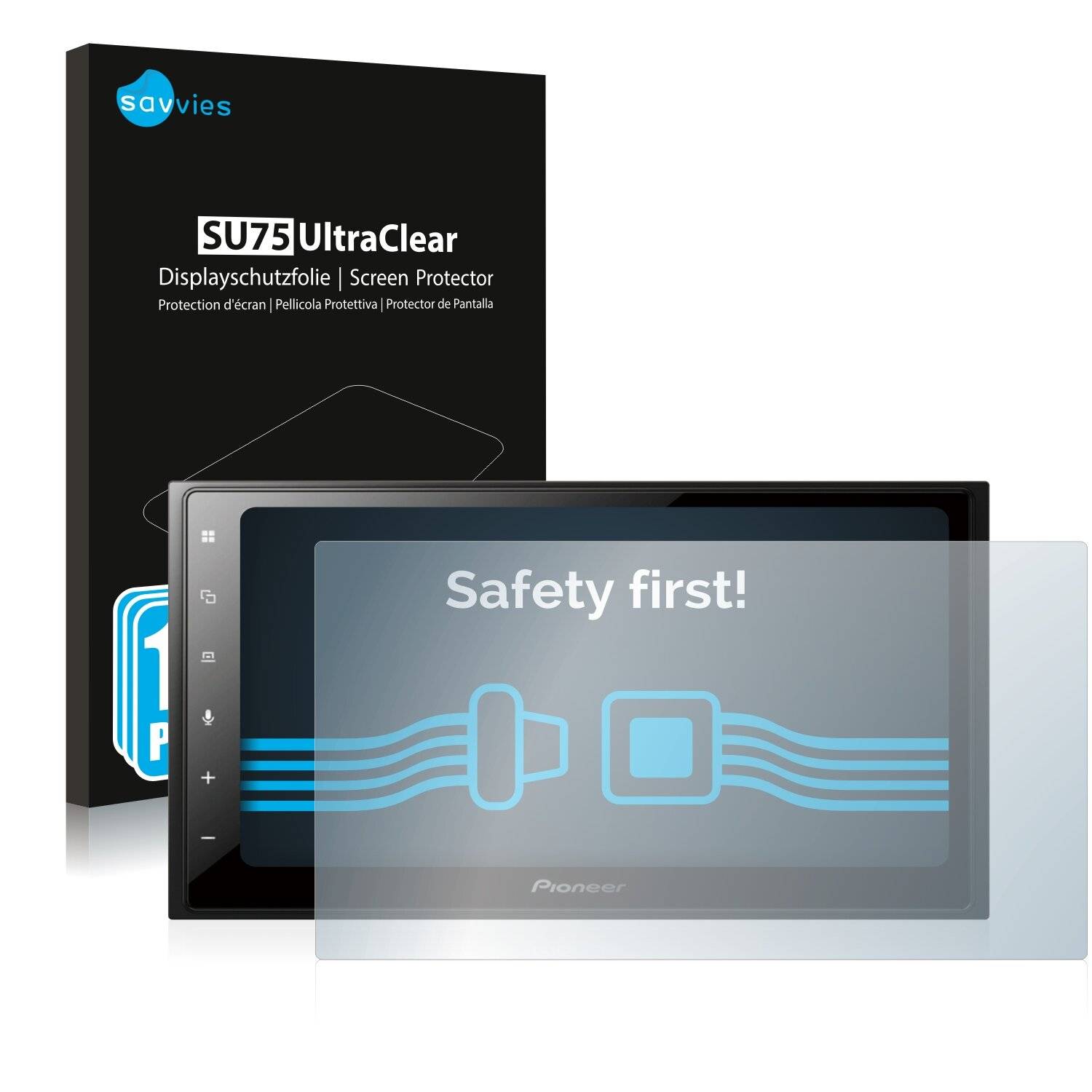 18x Savvies SU75 Displayschutzfolie für Pioneer