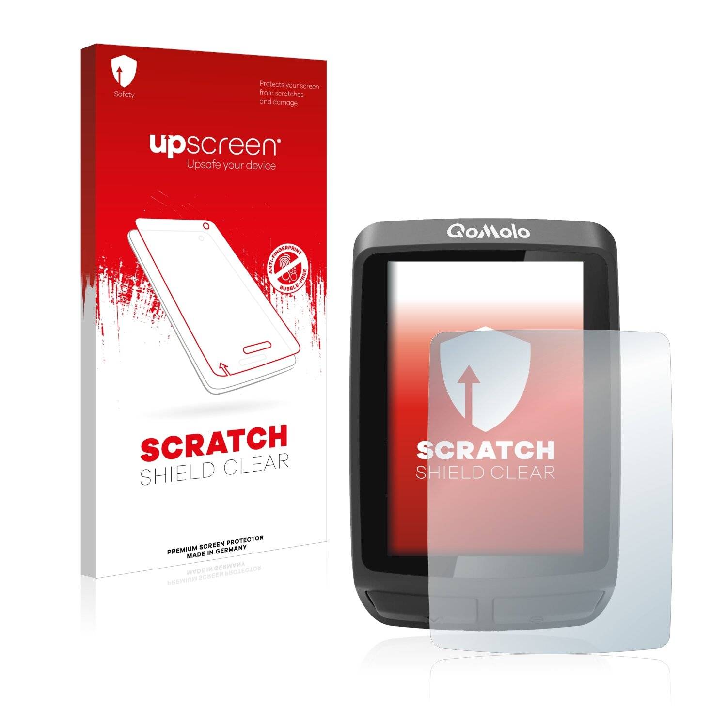 upscreen Scratch Shield Clear Premium Displayschutzfolie für Qomolo Bike