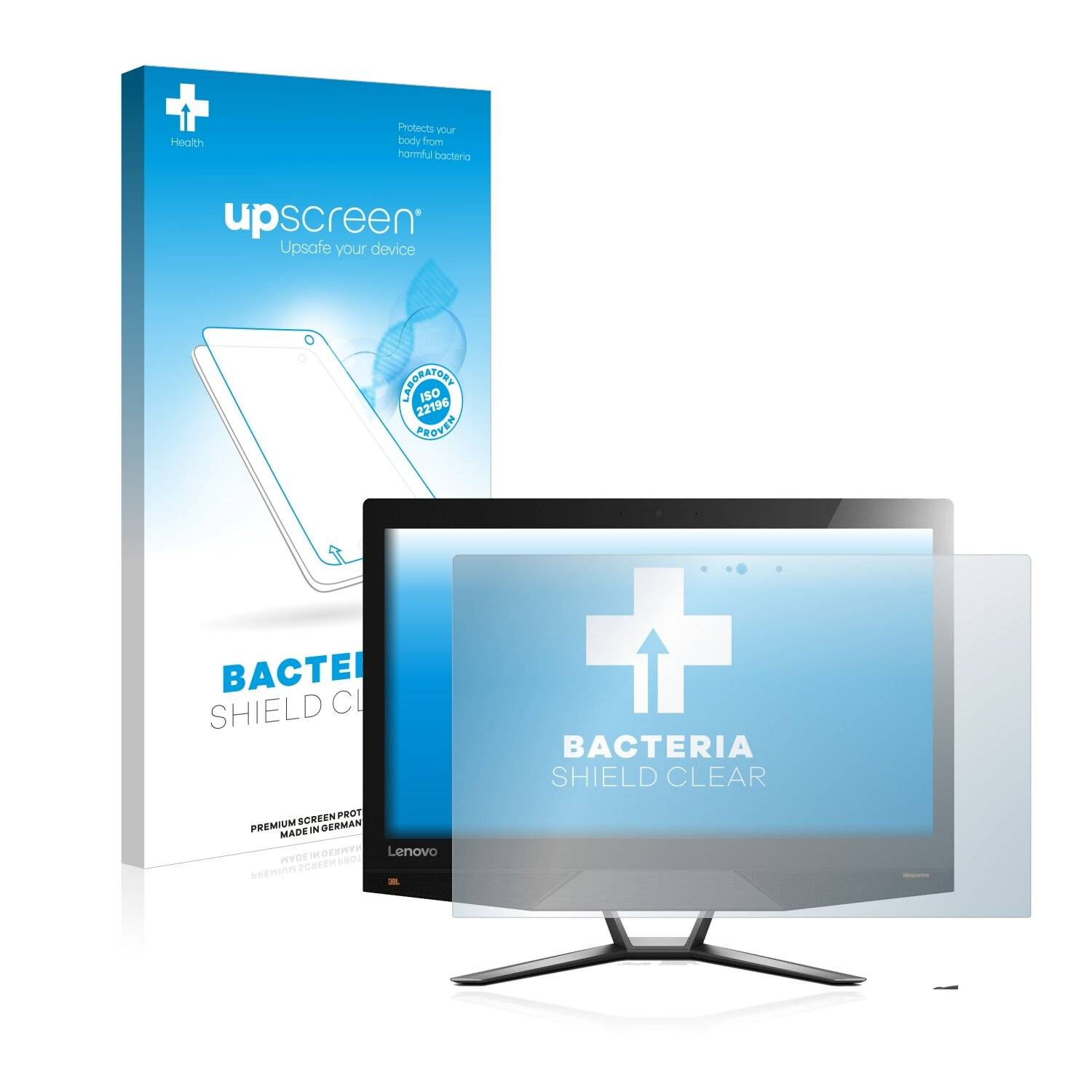 upscreen Bacteria Shield Clear Premium Antibakterielle Displayschutzfolie für Lenovo