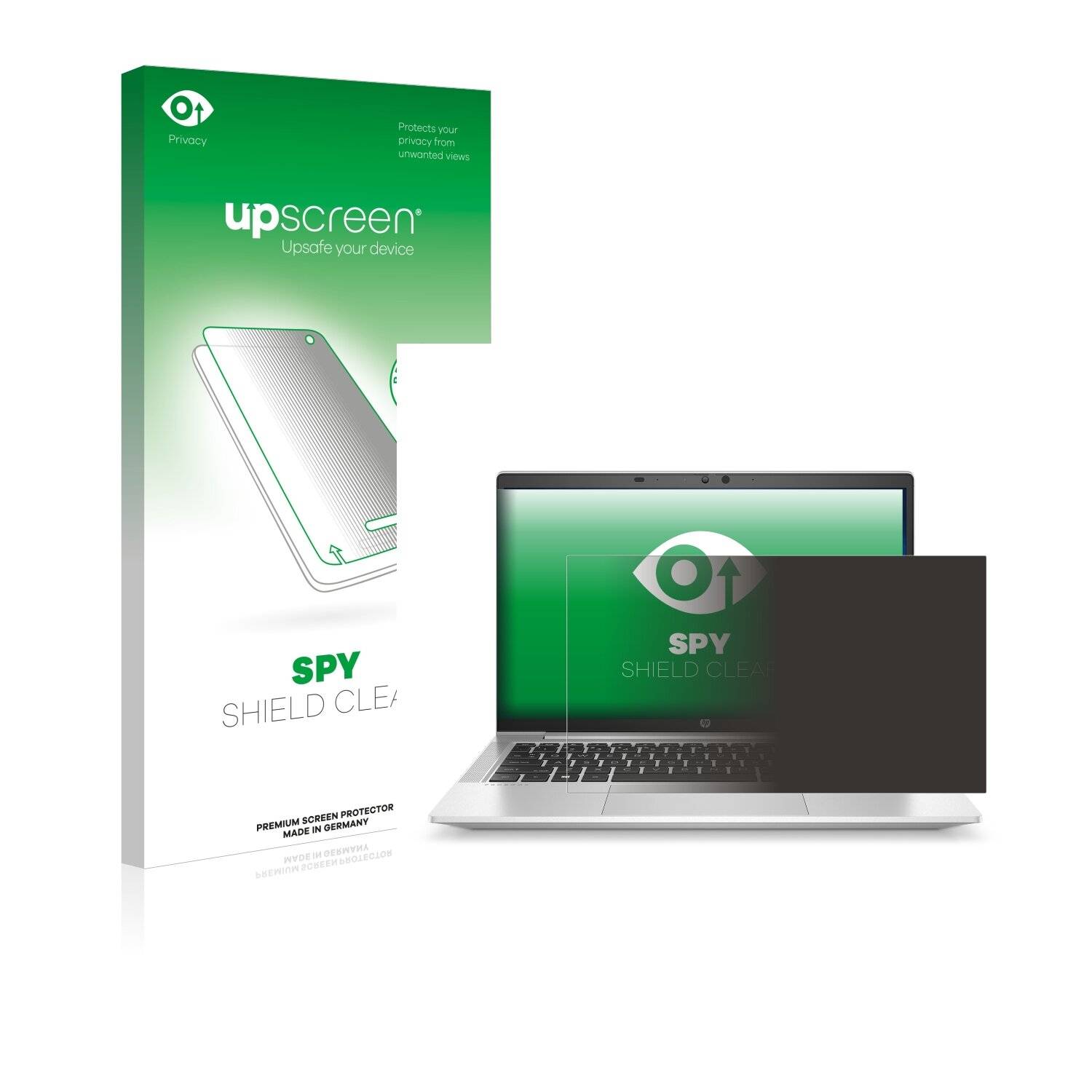 upscreen Spy Shield Clear Premium Blickschutzfolie für HP ProBook 635 Aero