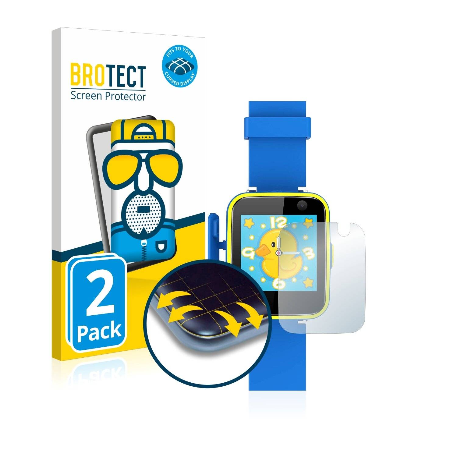2x BROTECT Flex Matte Full-Cover Displayschutzfolie für AGPtek