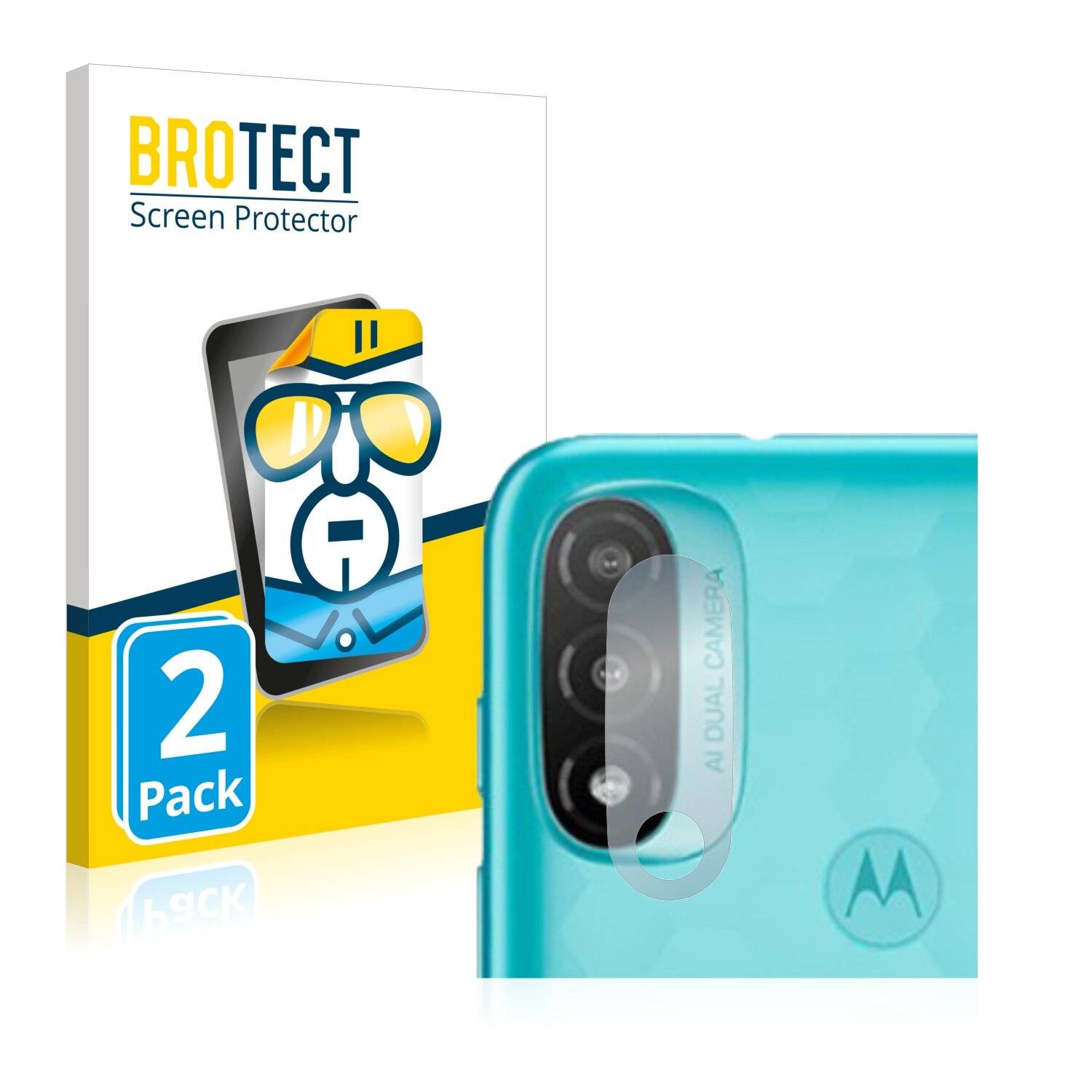 2x BROTECT HD-Clear Displayschutzfolie für Motorola Moto E20 (NUR