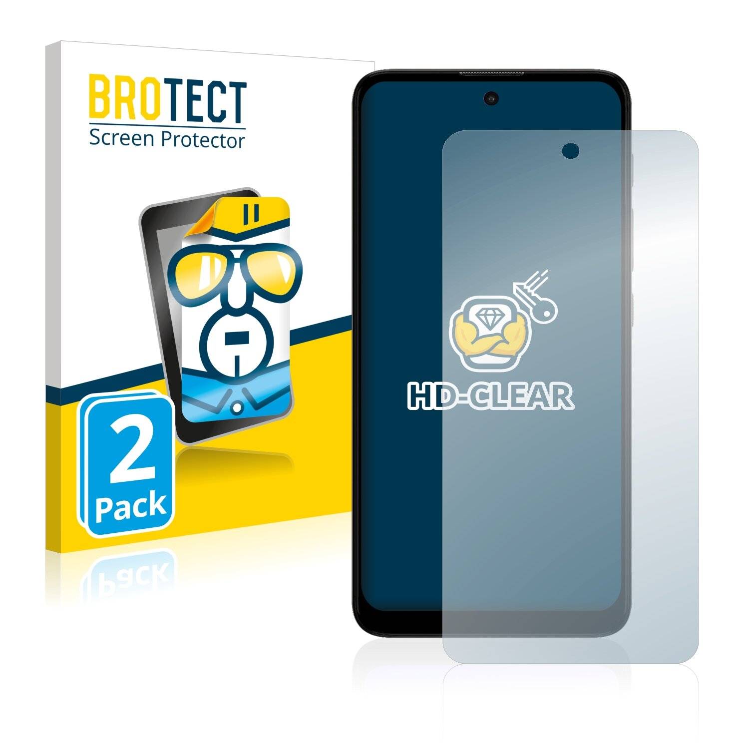 2x BROTECT HD-Clear Displayschutzfolie für Motorola Moto