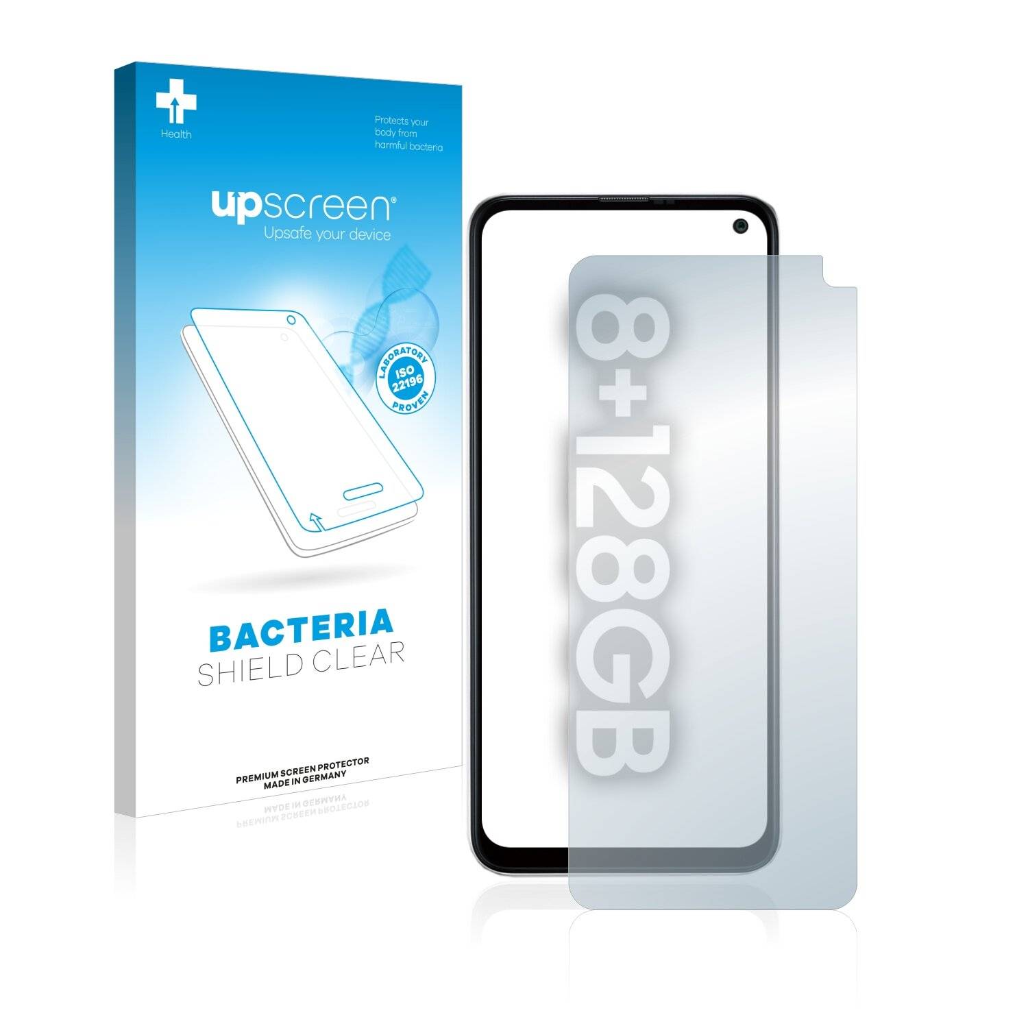 upscreen Bacteria Shield Clear Premium Antibakterielle Displayschutzfolie für Tecno Spark 7