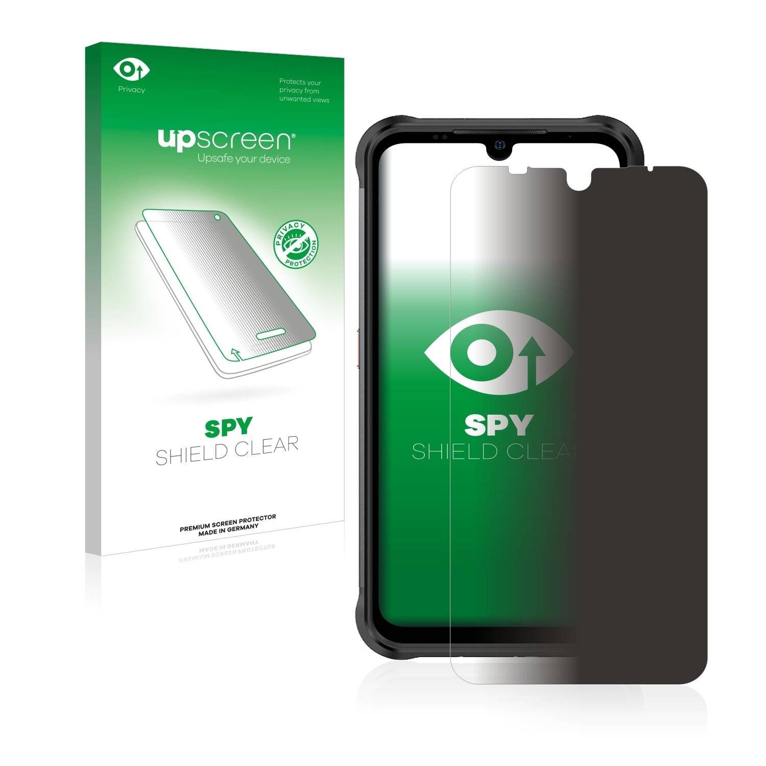 upscreen Spy Shield Clear Premium Blickschutzfolie für Ulefone Power Armor
