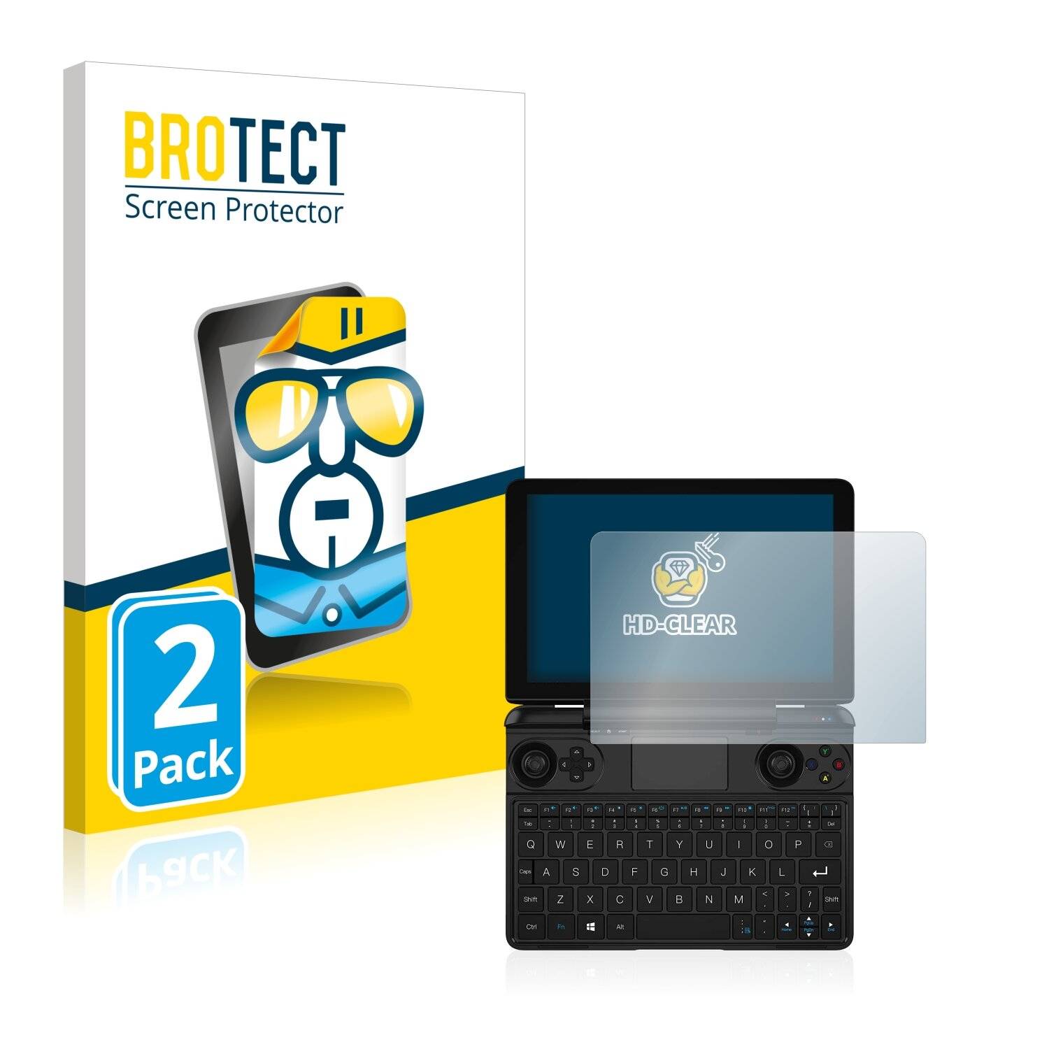 2x BROTECT HD-Clear Displayschutzfolie für GPD Win Max