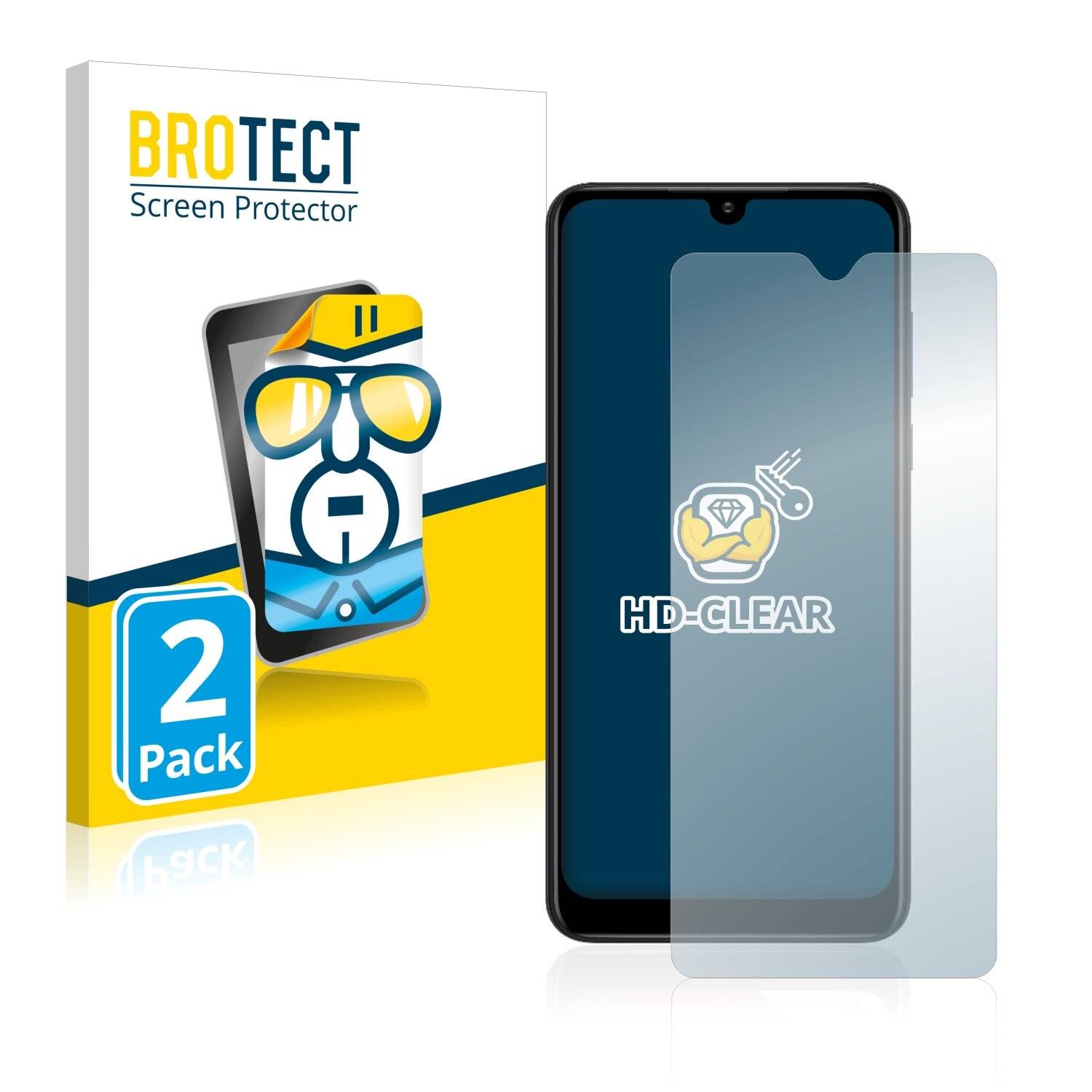 2x BROTECT HD-Clear Displayschutzfolie für Motorola Moto G