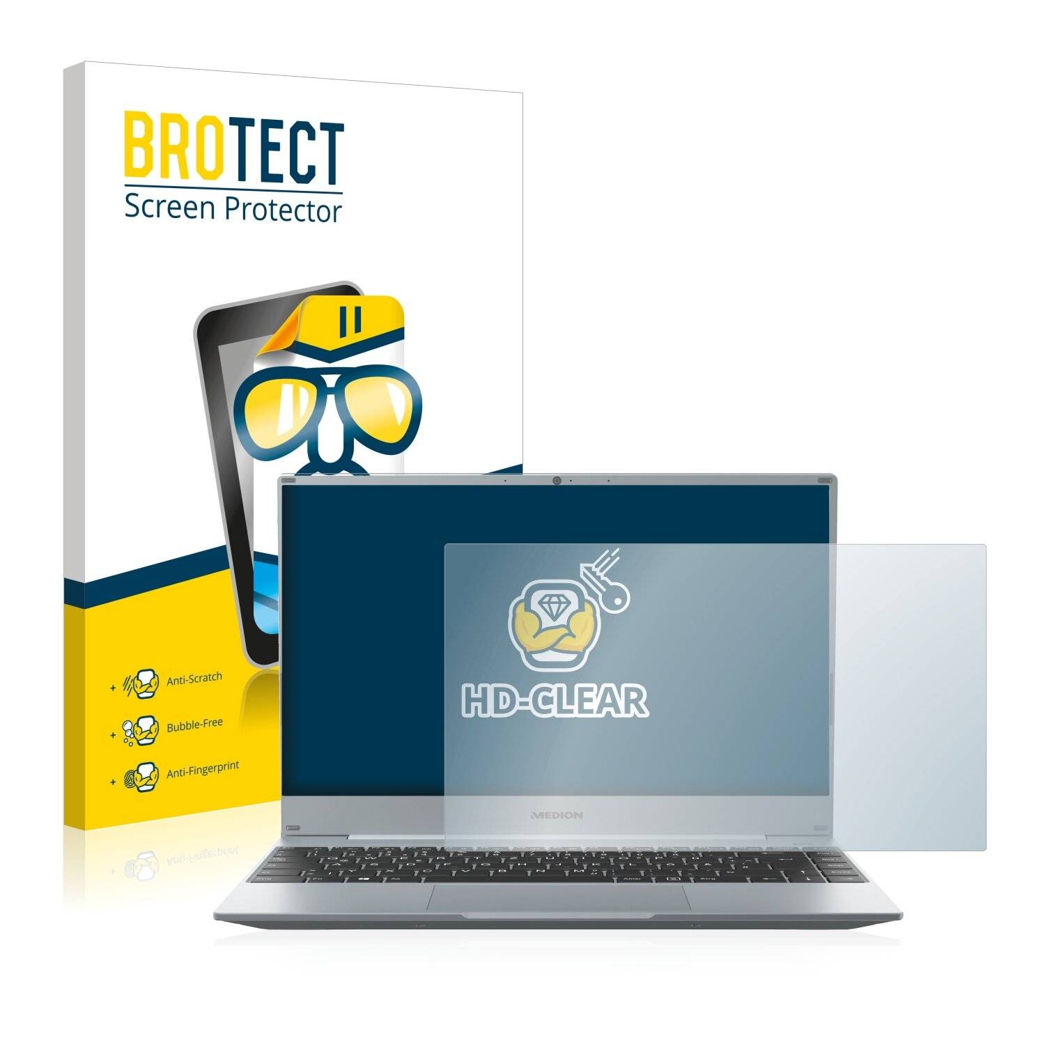 BROTECT HD-Clear Displayschutzfolie für Medion Akoya